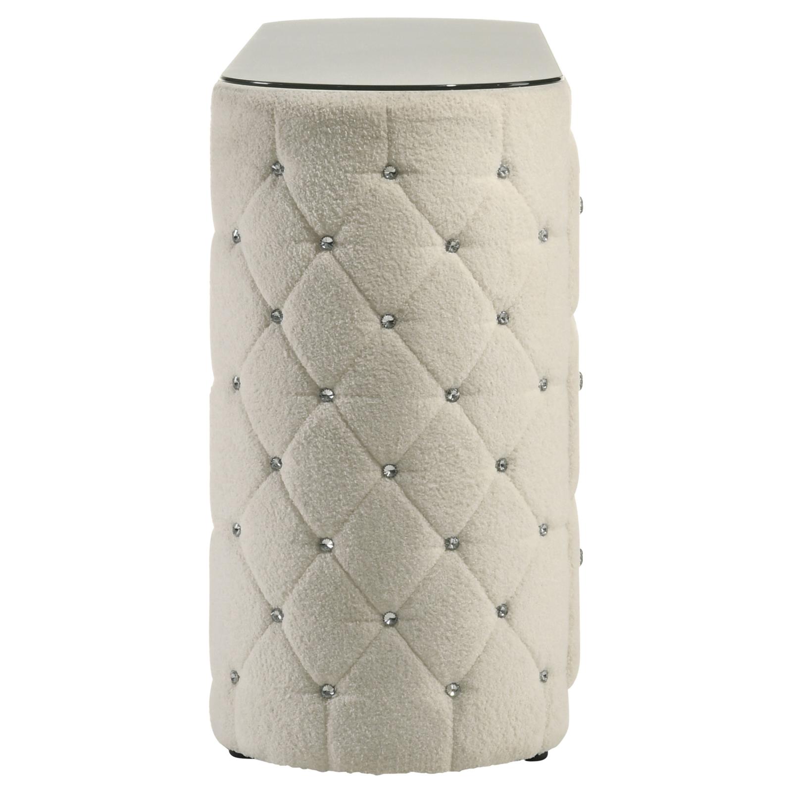 Sonya 6-drawer Upholstered Bedroom Dresser Ivory - Image 9