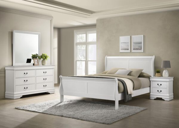 Louis Philippe Bedroom Set White