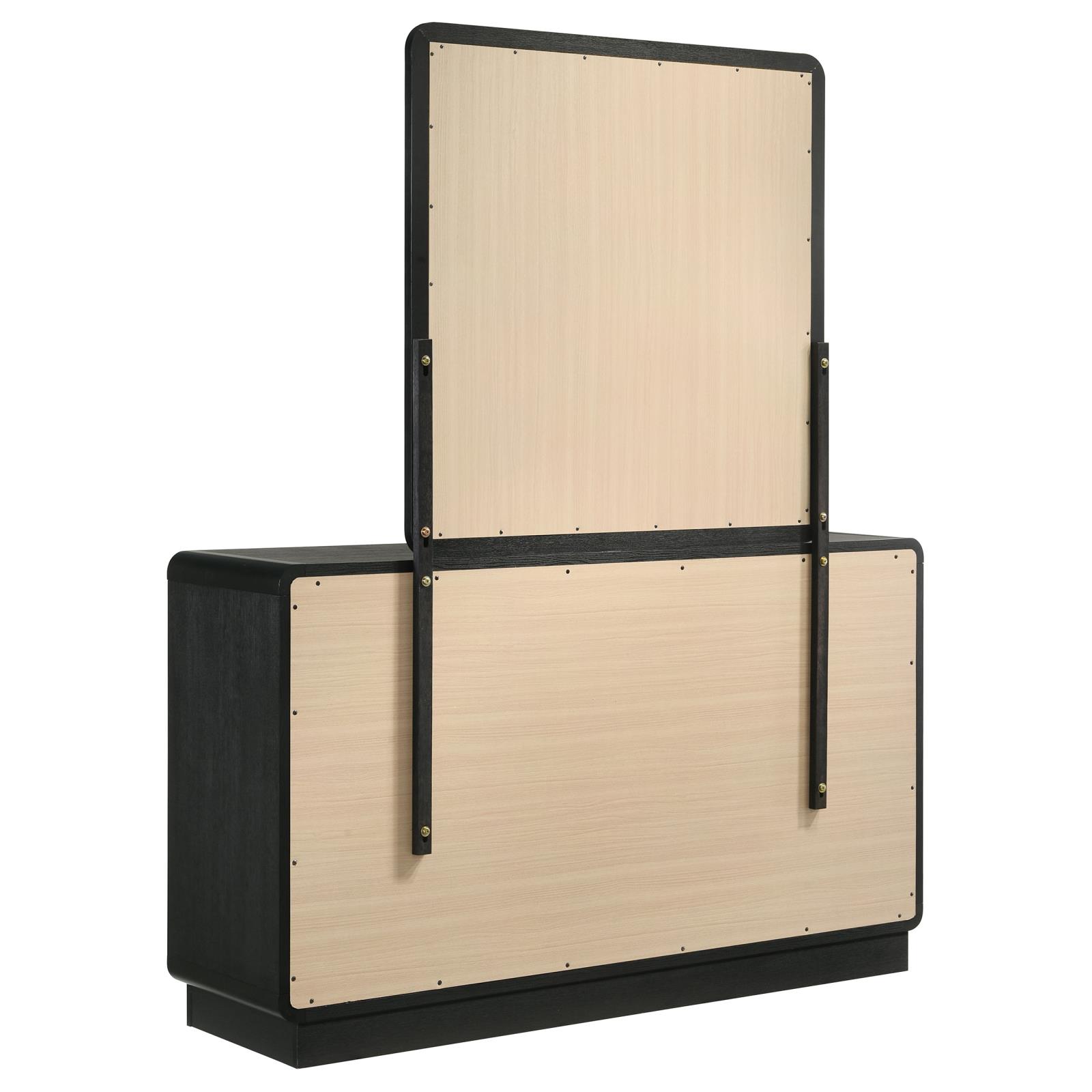Cavelle 6-drawer Dresser and Mirror Black - Image 6