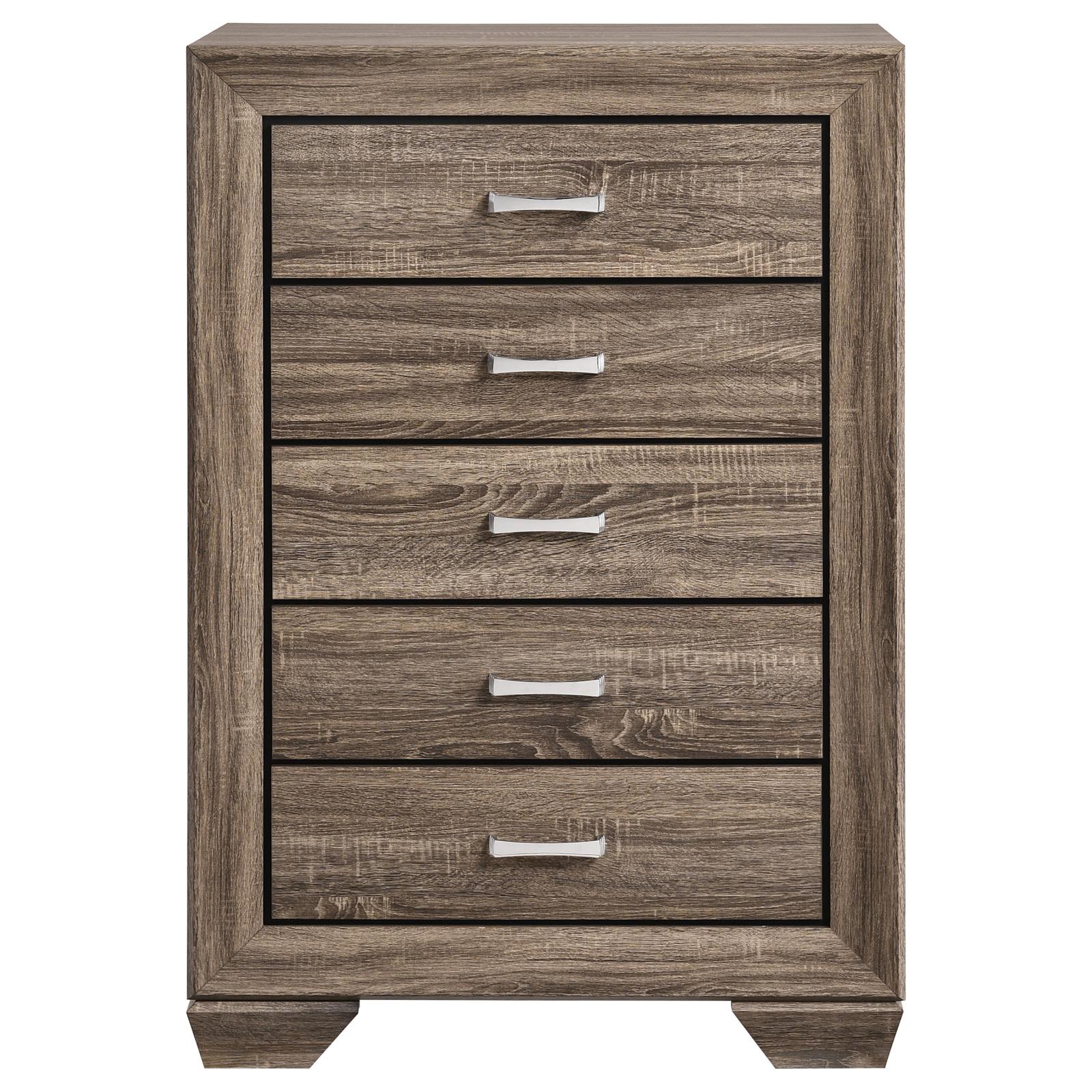 Kauffman 5-drawer Bedroom Chest Washed Taupe - Image 3