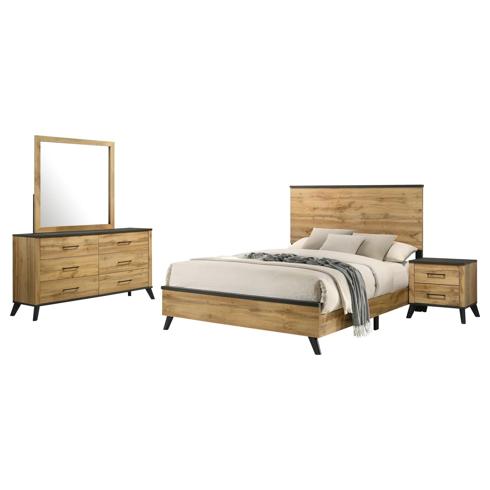 Kaywood Bedroom Set Natural Pine - Image 2