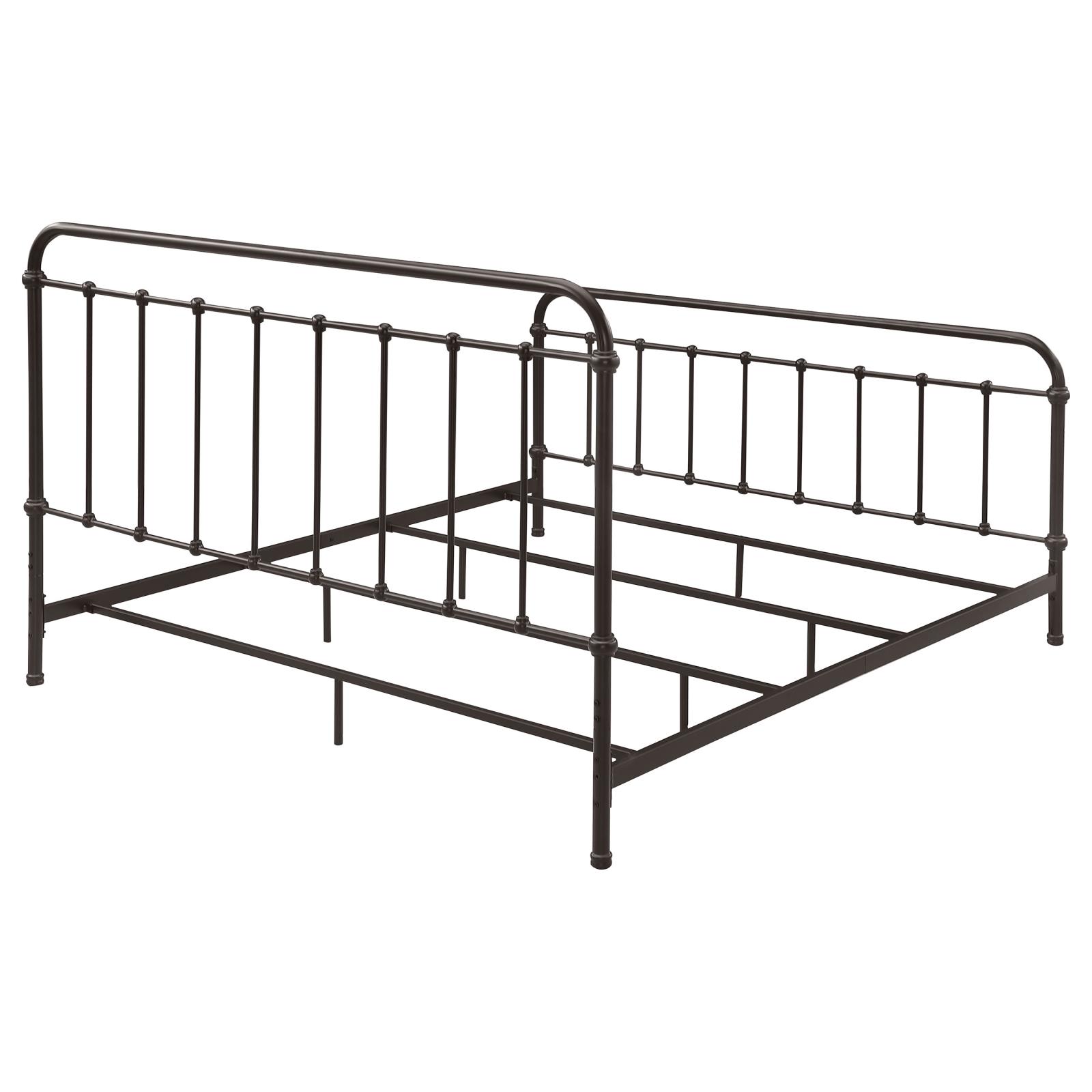 Livingston Metal Eastern King Open Frame Bed Dark Bronze - Image 7
