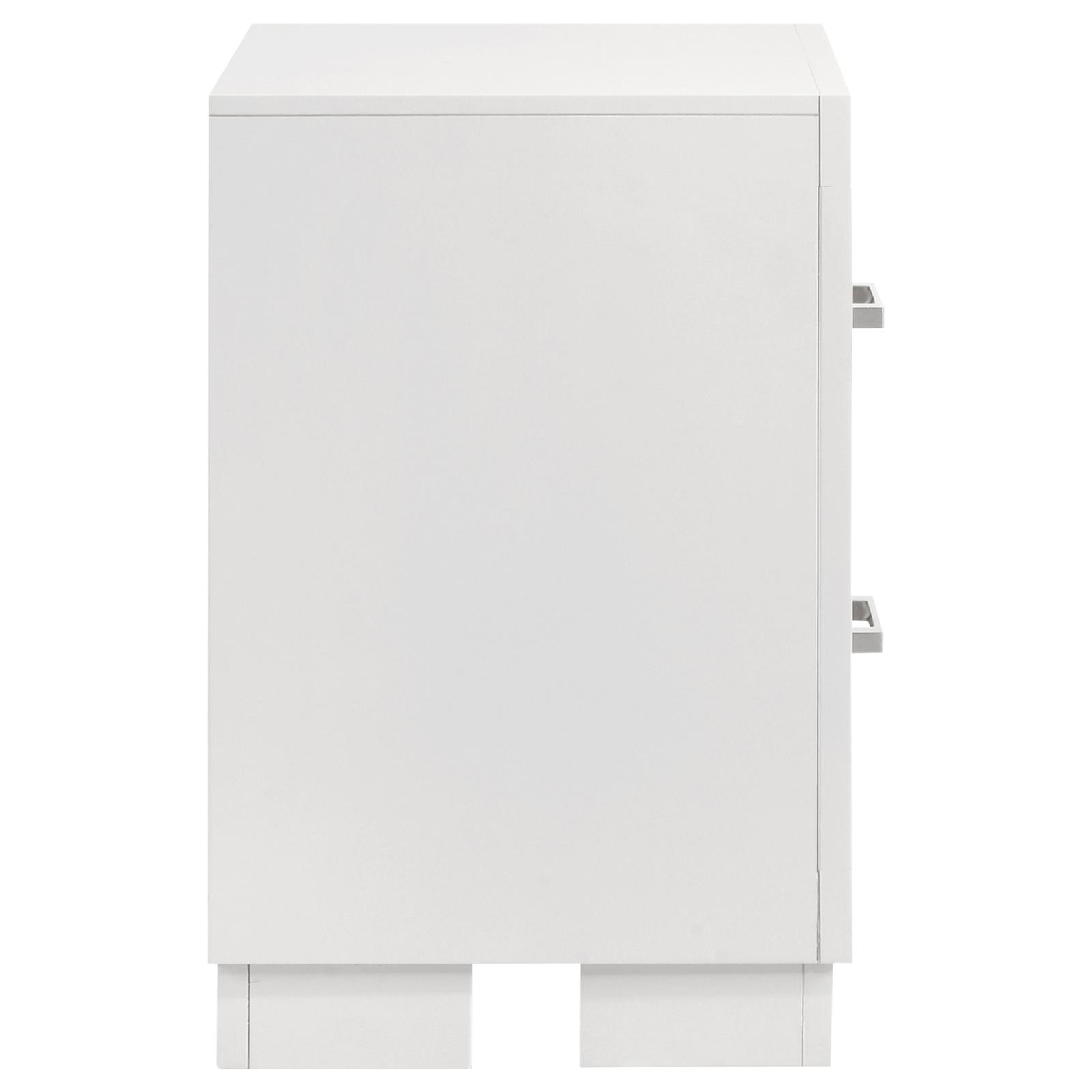 Jessica 2-drawer Nightstand Snow White - Image 9