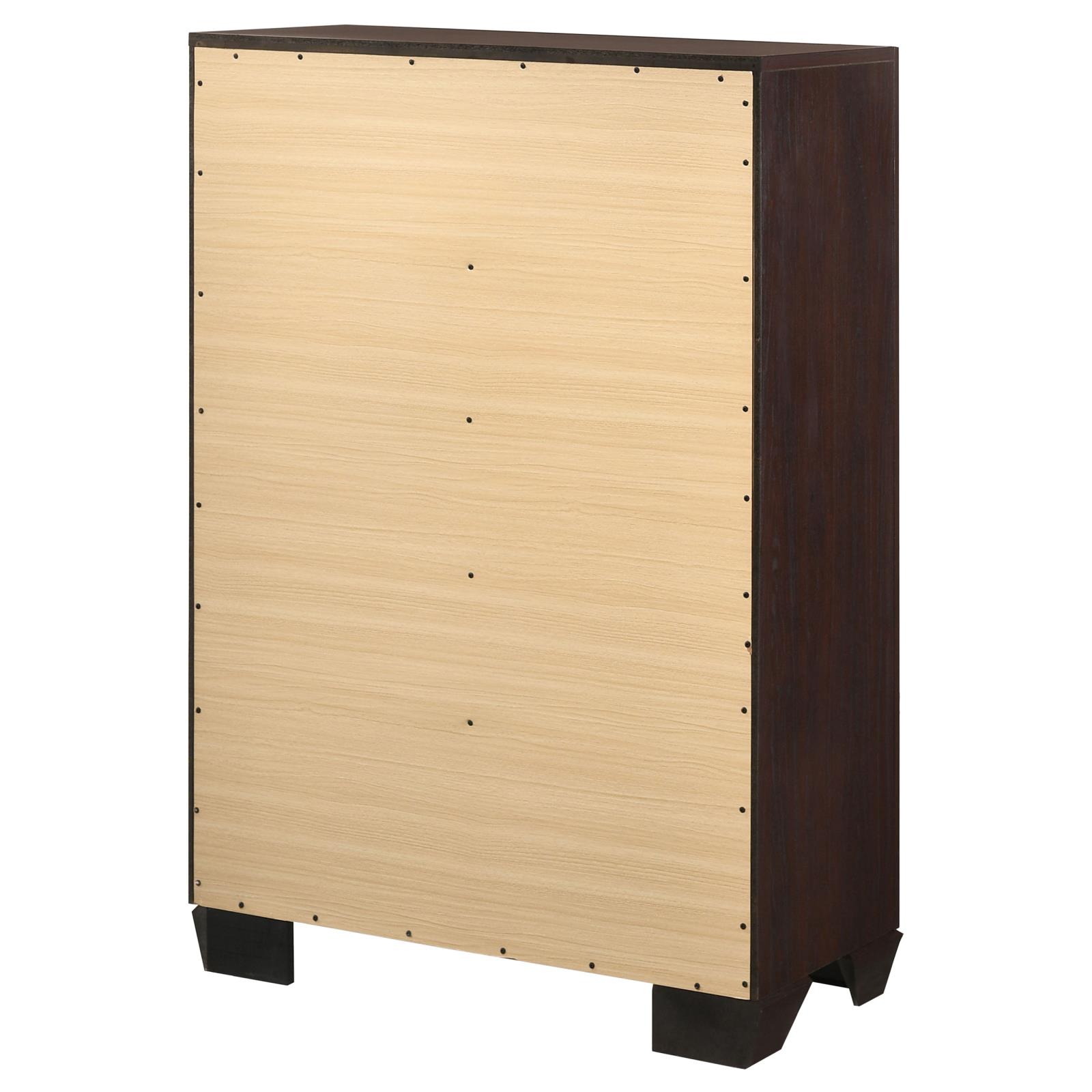 Kauffman 5-drawer Bedroom Chest Dark Cocoa - Image 8