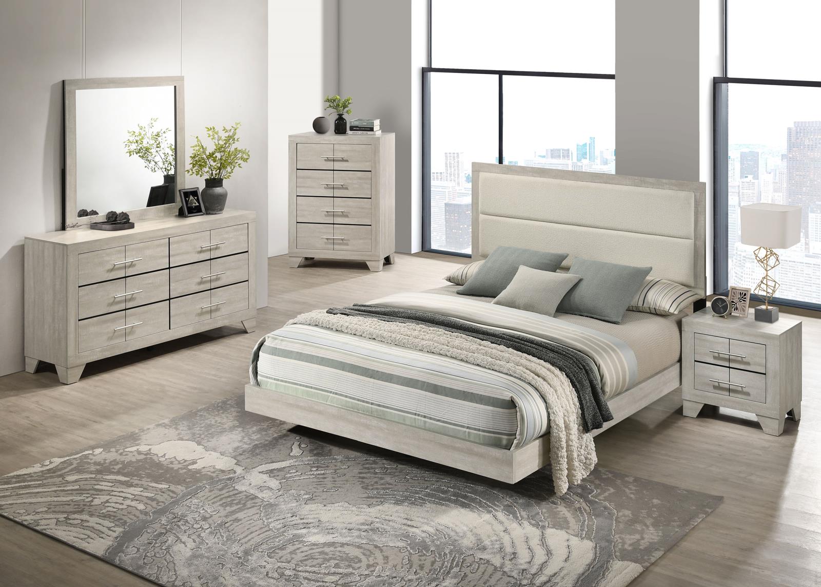 Trenton Bedroom Set Rustic Cream