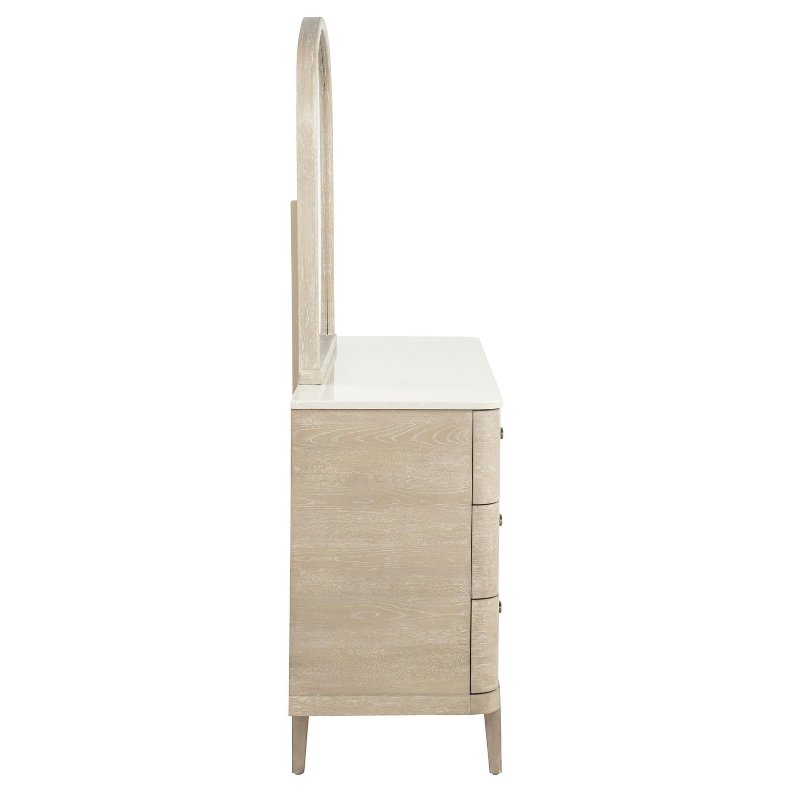 Lucaire 6-drawer Dresser Cabinet with Mirror Sandstone - Image 9