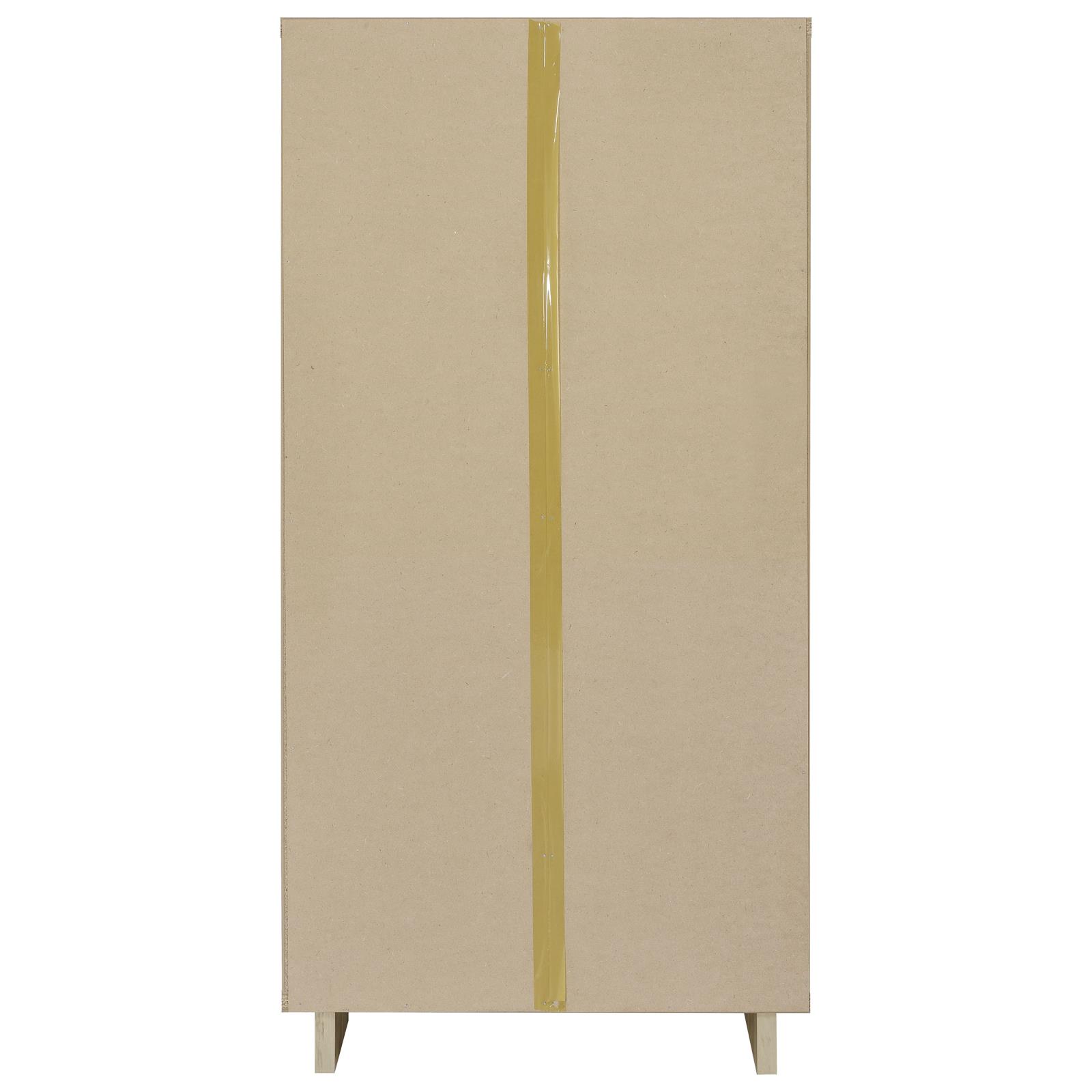Dalton 65-inch 6-shelf Bookcase White and Distressed Pine - Image 6
