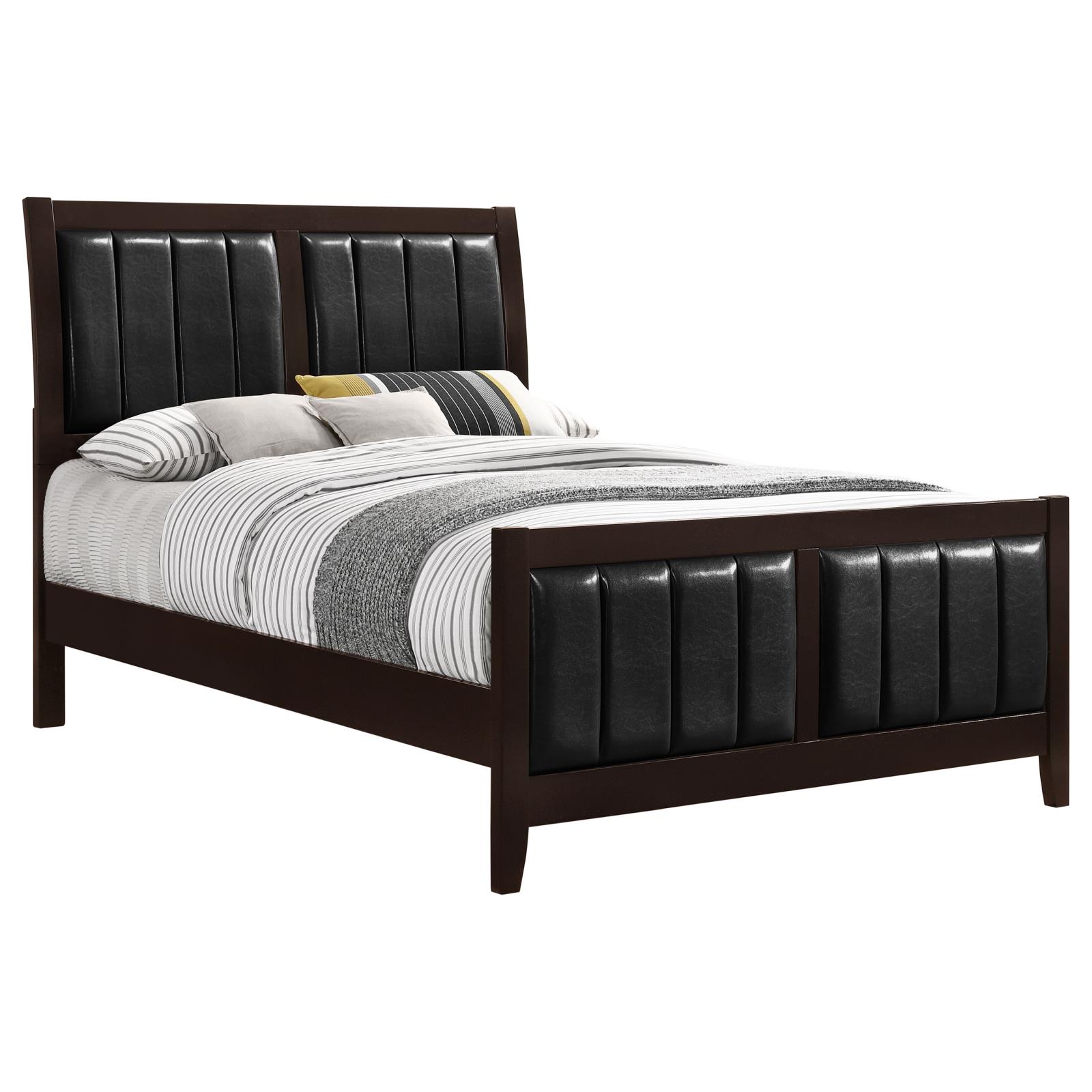 Carlton Wood California King Panel Bed Cappuccino - Image 3