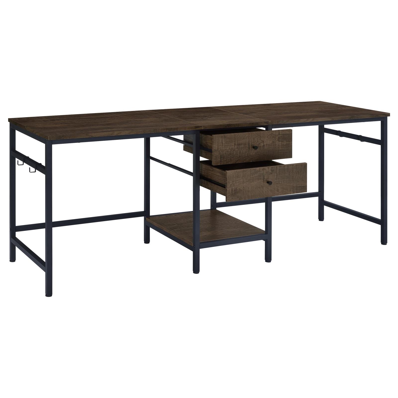 Bowers Writing Desk in Dark Rustic Mango - Image 3