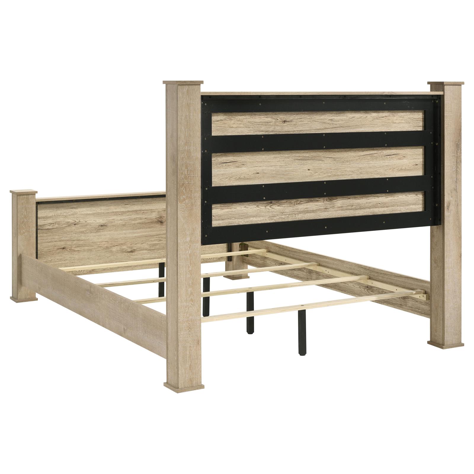 Oakglen Bedroom Set Weathered Oak - Image 4