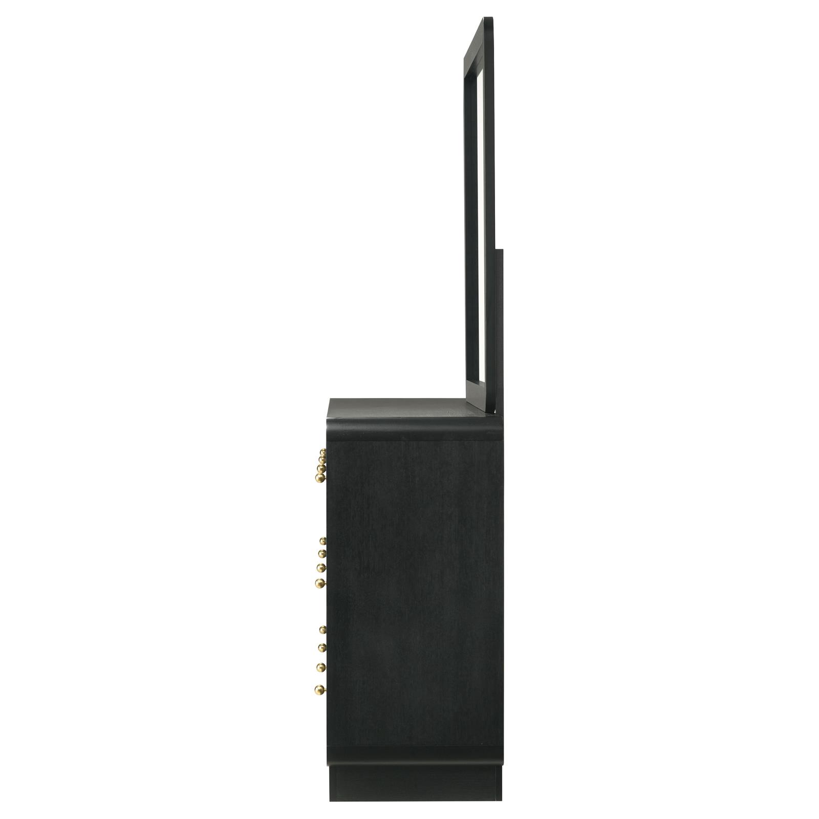Cavelle 6-drawer Dresser and Mirror Black - Image 5