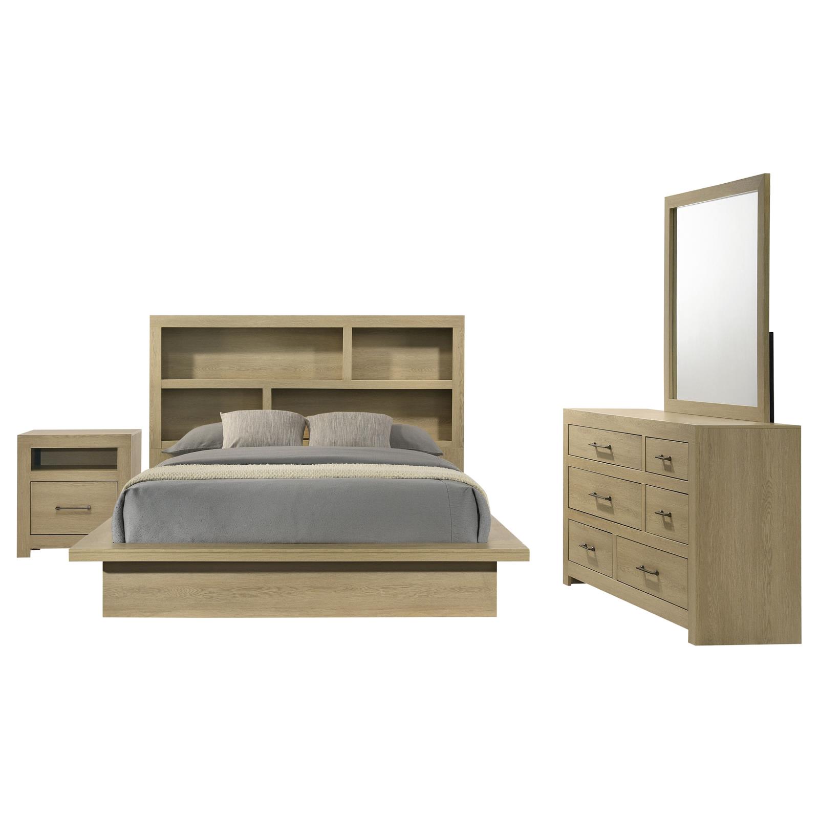 Hendricks Bedroom Set Light Oak - Image 2