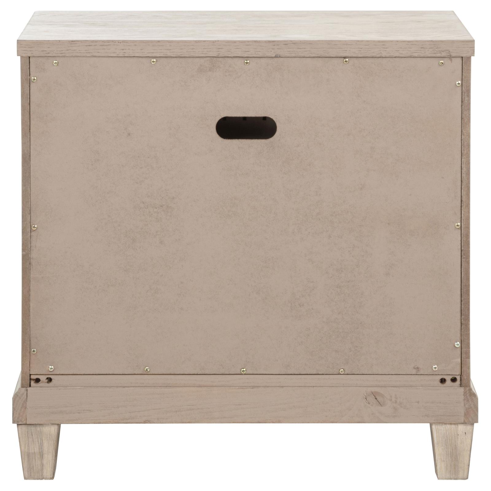 Pembroke 2-drawer Nightstand Bedside Table Washed Oak - Image 7
