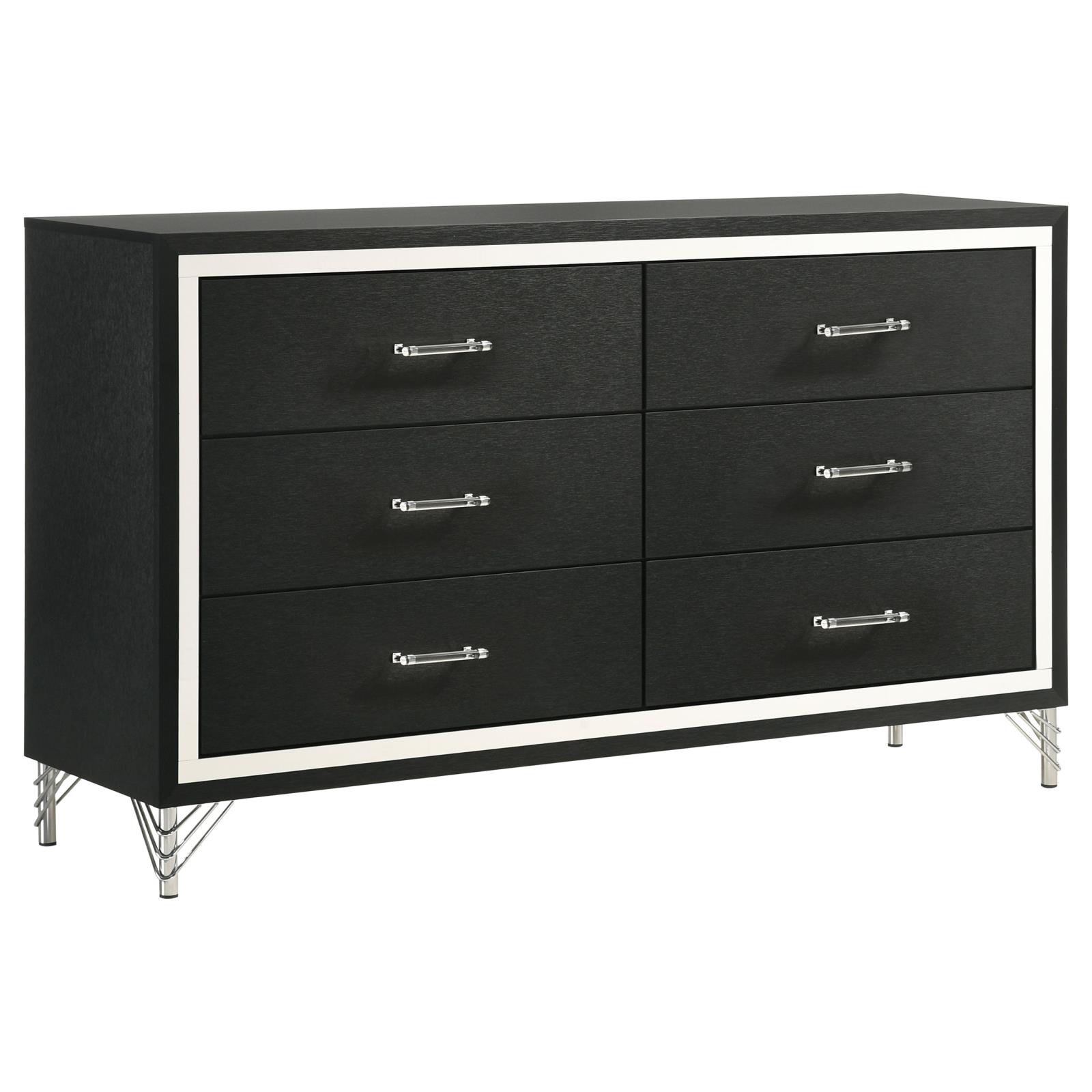 Lucia Bedroom Set Grey and Black - Image 7