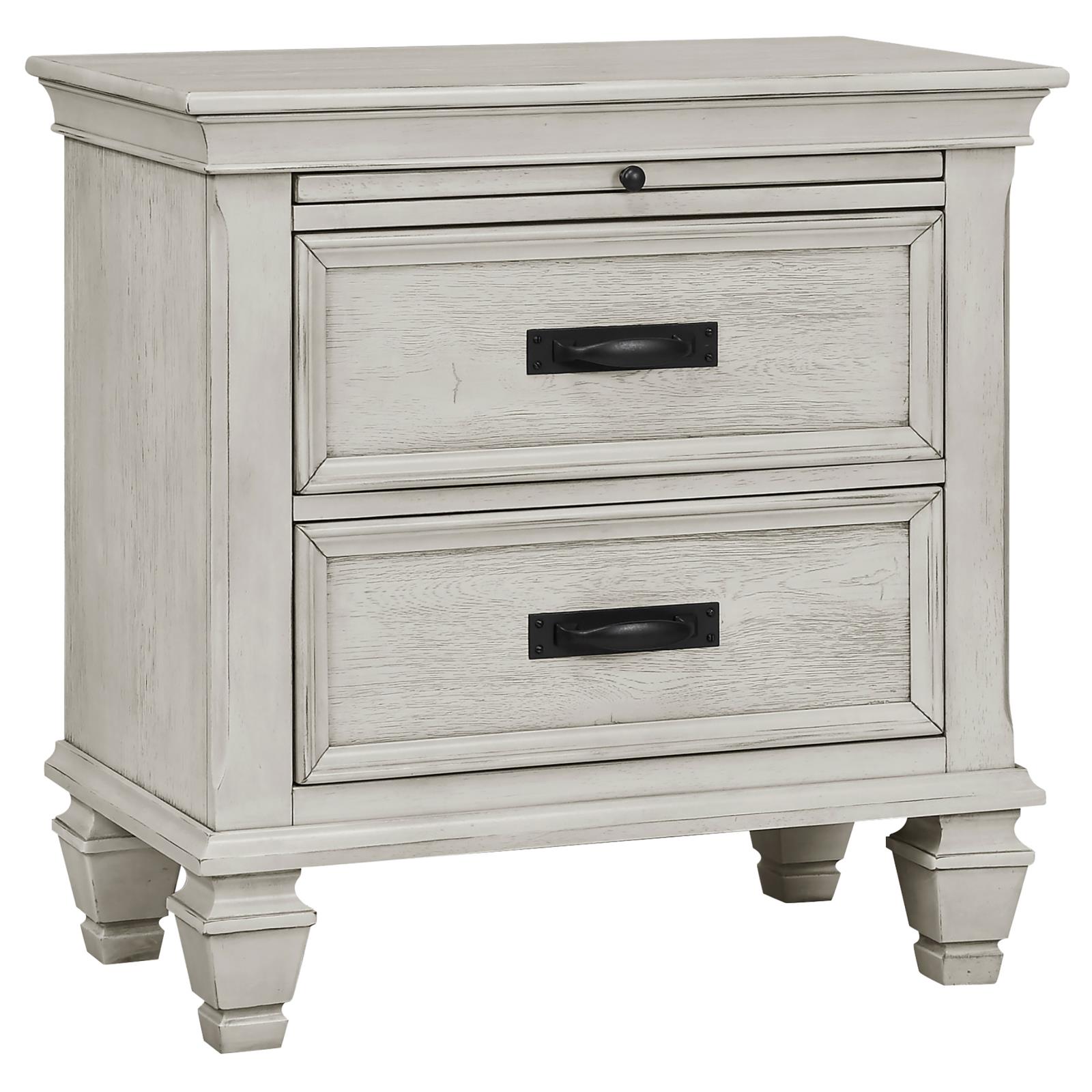 Franco Bedroom Set Distressed White - Image 5
