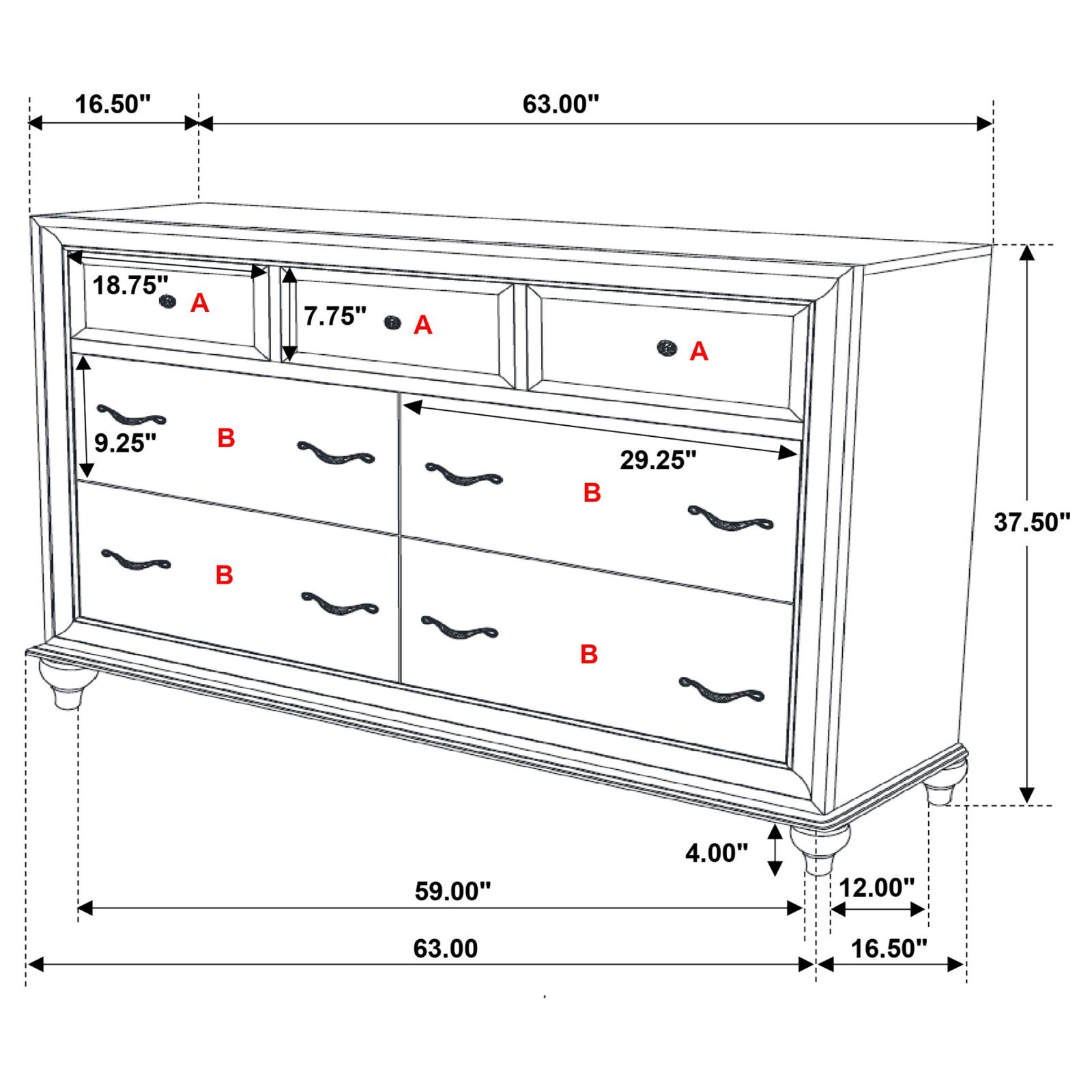 Barzini Bedroom Set White - Image 18