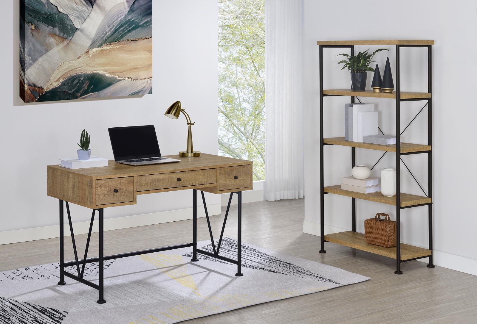 Analiese 47-inch 3-drawer Writing Desk Mango - Image 12