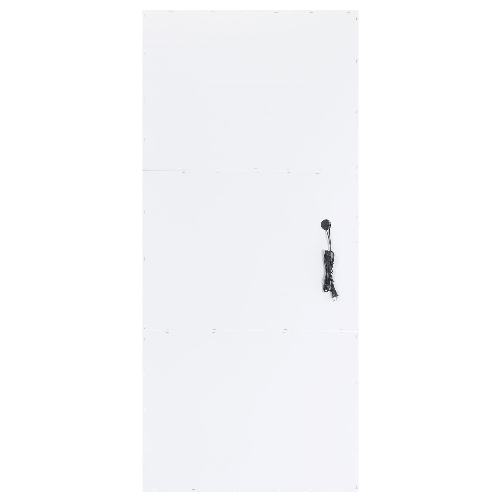 Zayan 32 x 71 Inch Floor Mirror LED Lighting White Gloss - Image 9