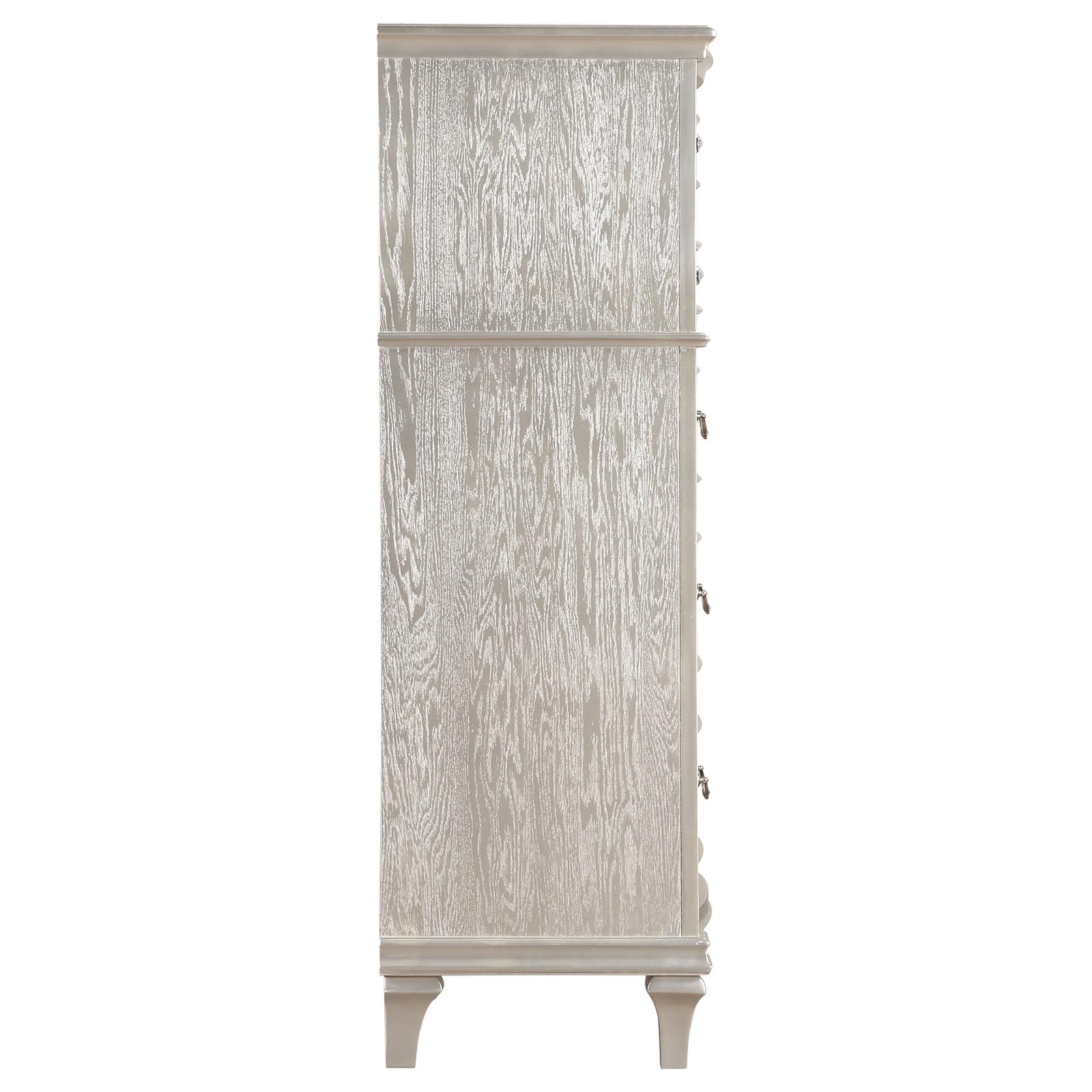 Evangeline 6-drawer Bedroom Chest Silver Oak - Image 9