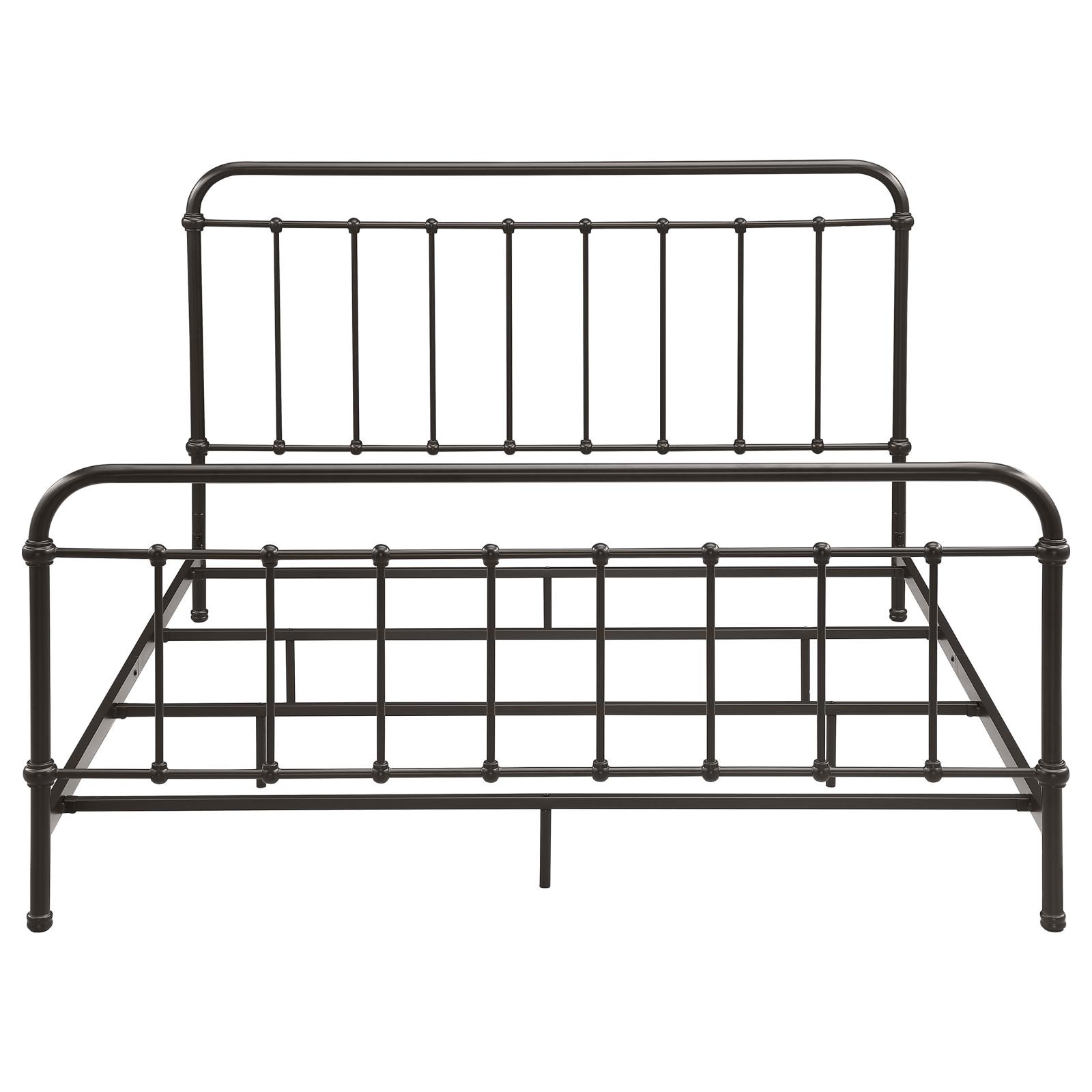 Livingston Metal Eastern King Open Frame Bed Dark Bronze - Image 3
