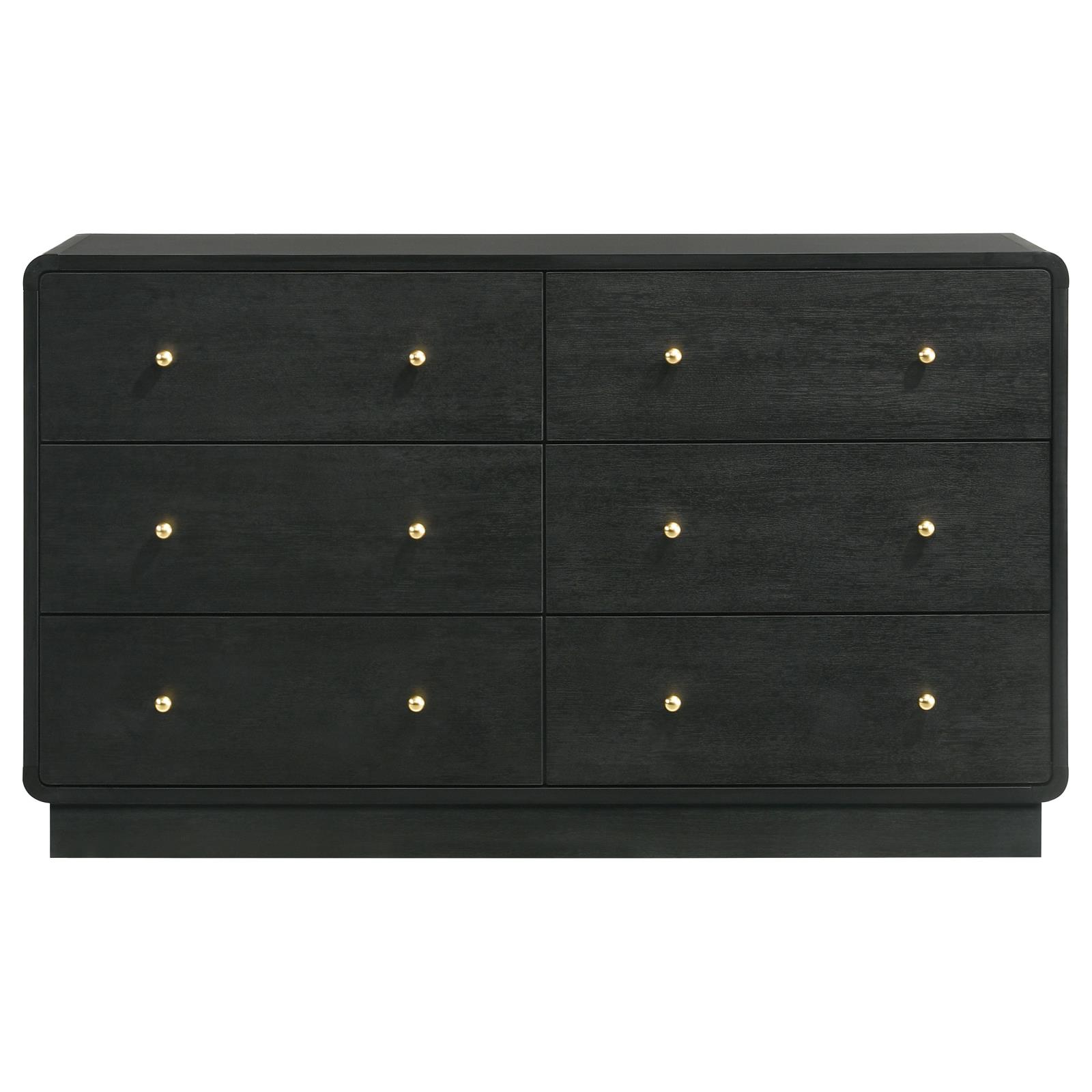 Cavelle 6-drawer Dresser Cabinet Black - Image 3