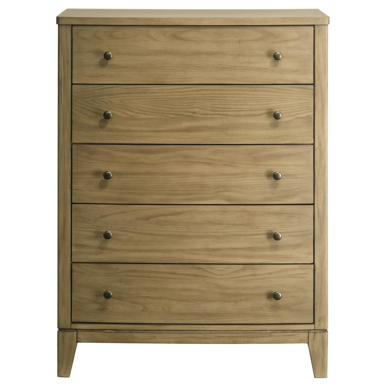 Granada 5-drawer Bedroom Chest of Drawers Natural Pine - Image 3