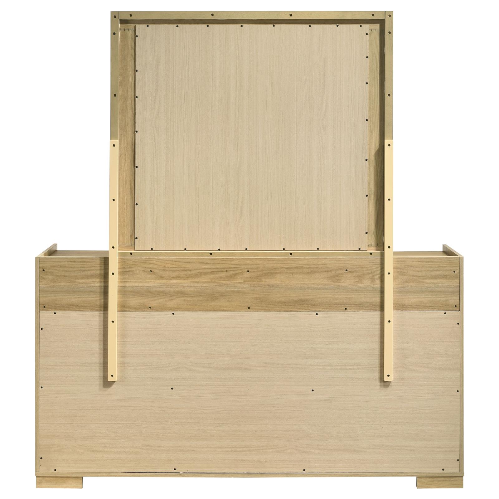Hyland 6-drawer Dresser with Mirror Natural - Image 6