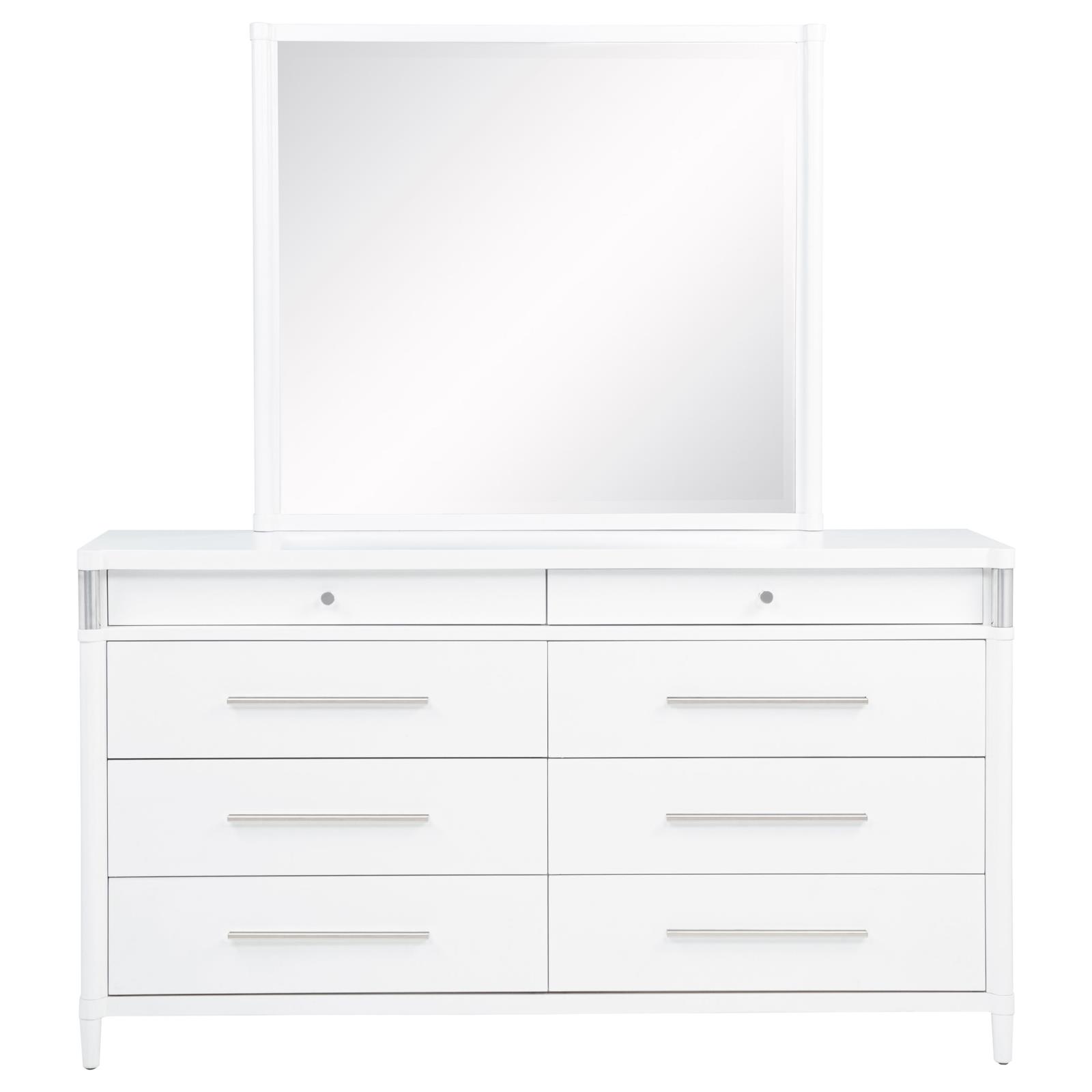 Gracemont 8-drawer Bedroom Dresser with Mirror White - Image 3