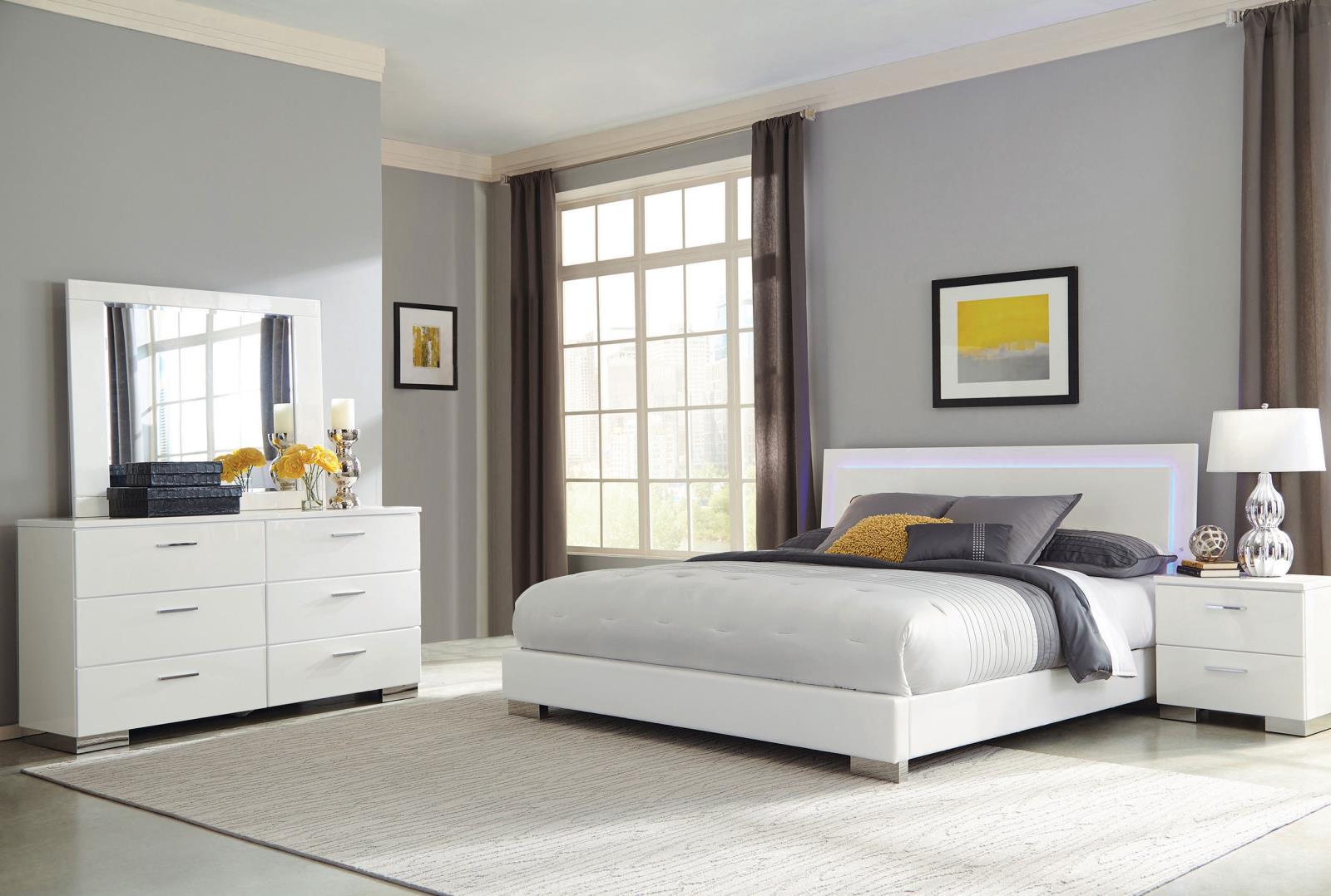 Felicity Bedroom Set White Gloss