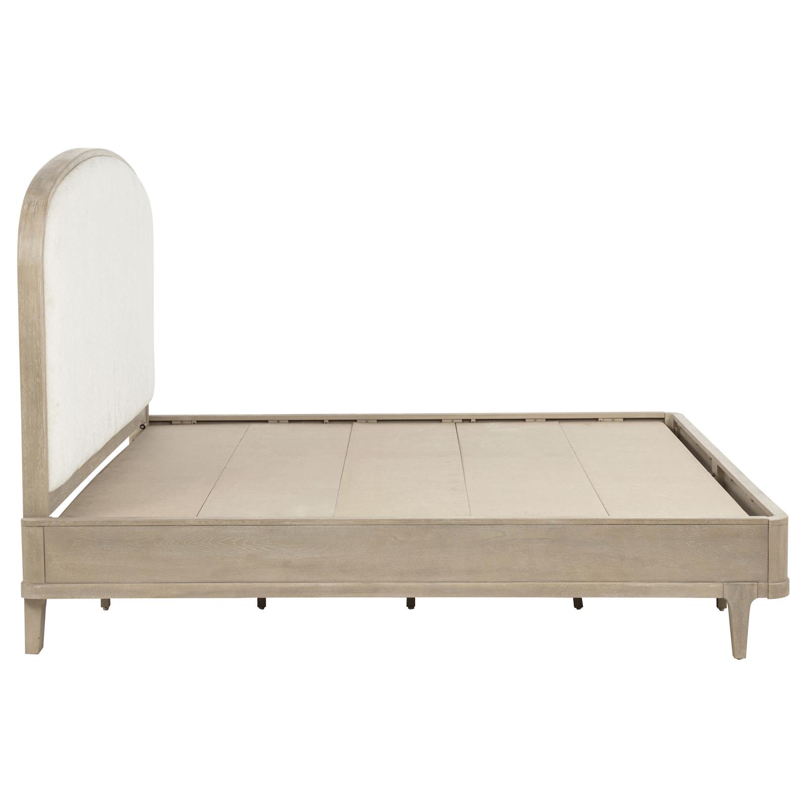 Lucaire Queen Upholstered Panel Bed Sandstone - Image 6