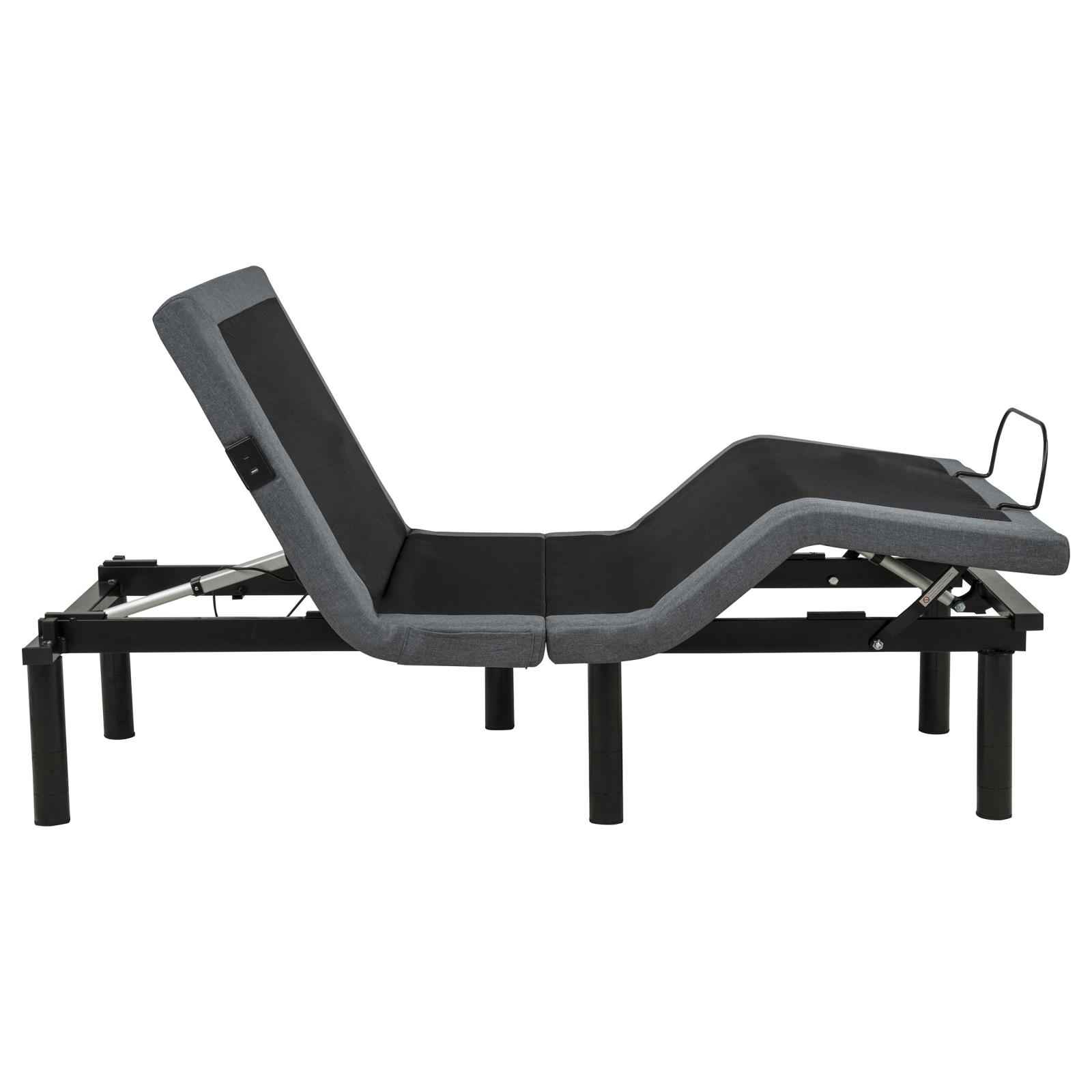 Weston Twin Dual-Motor Massage Adjustable Bed Base in Black and Grey - Image 7