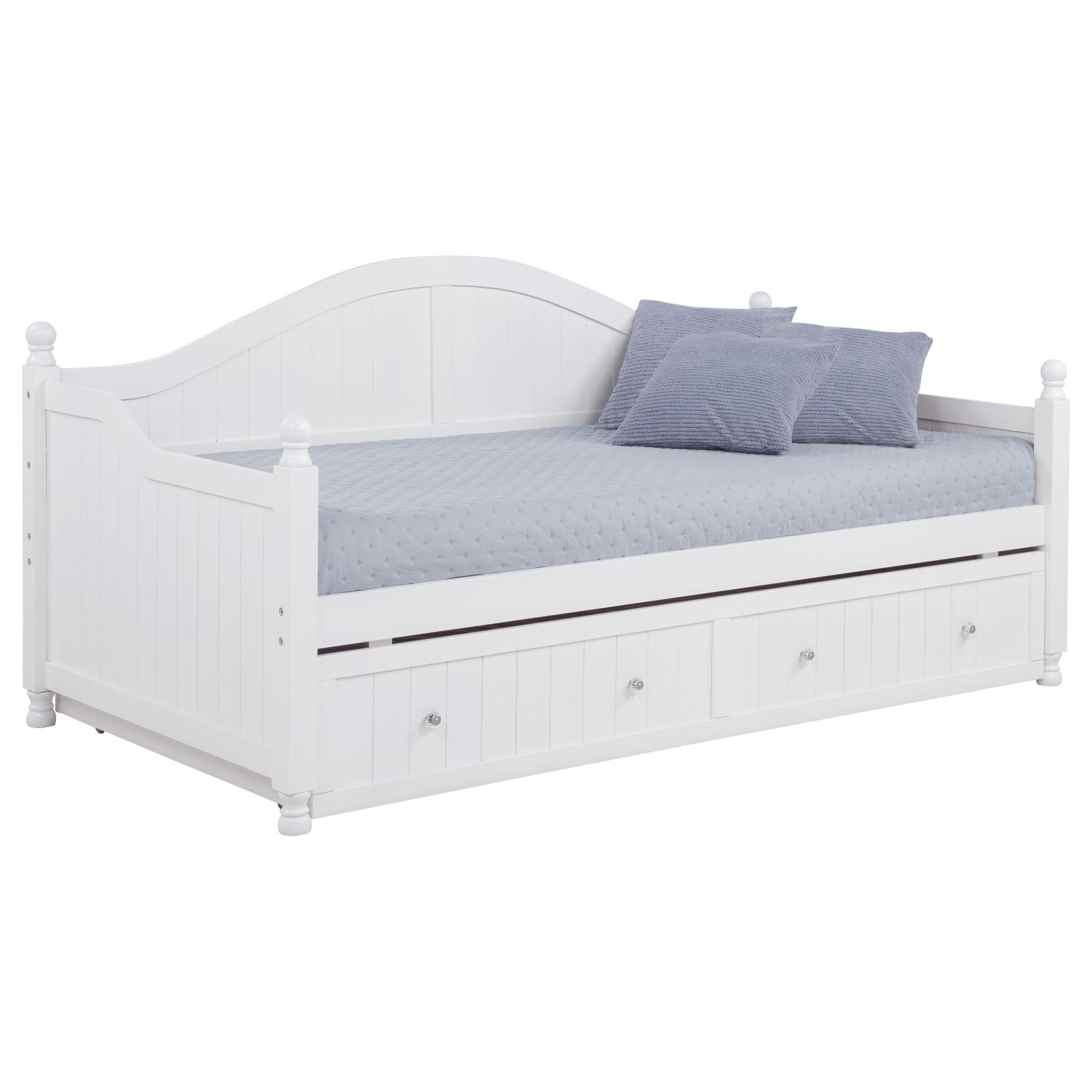 Julie Ann Wood Twin Daybed with Trundle White - Image 5