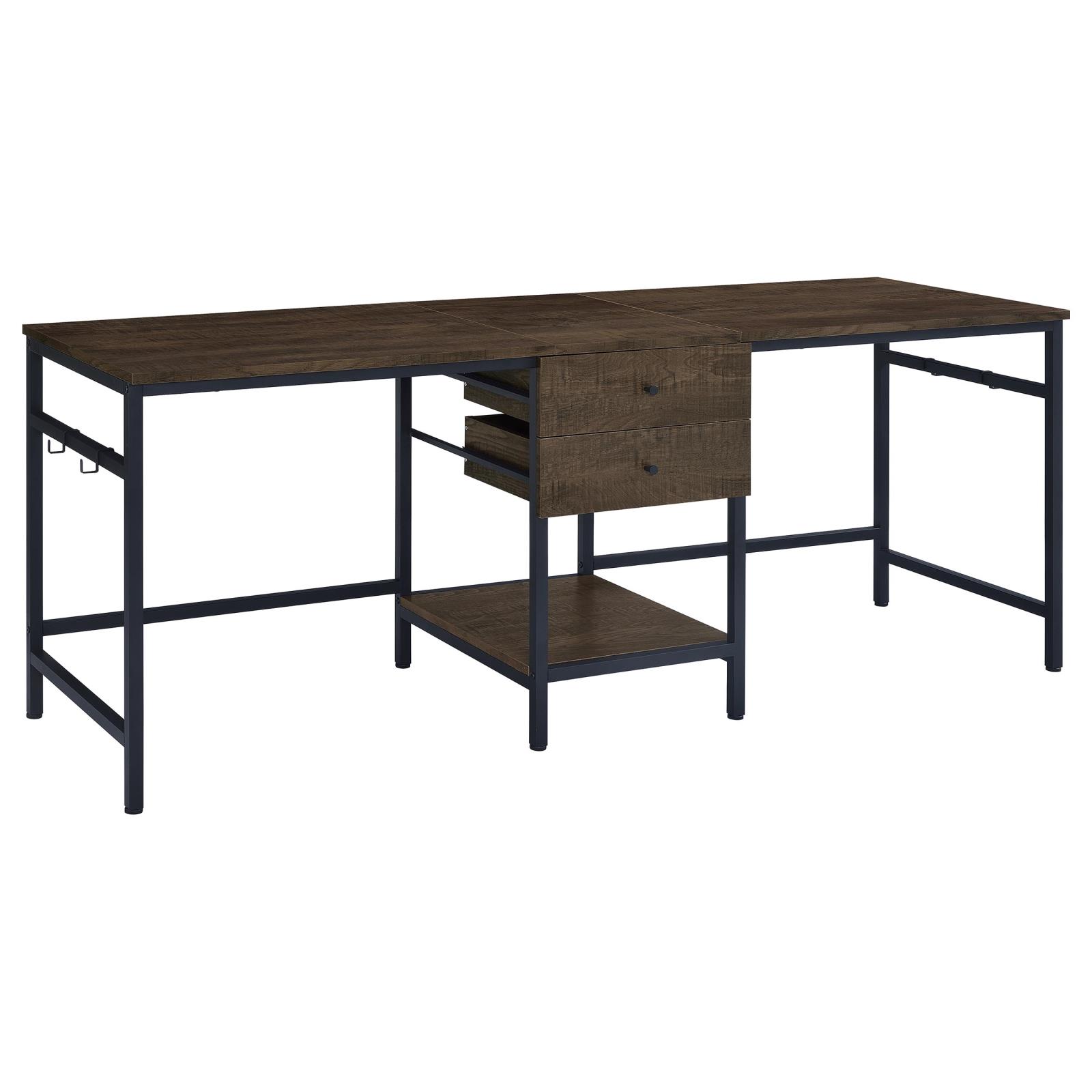 Bowers Writing Desk in Dark Rustic Mango
