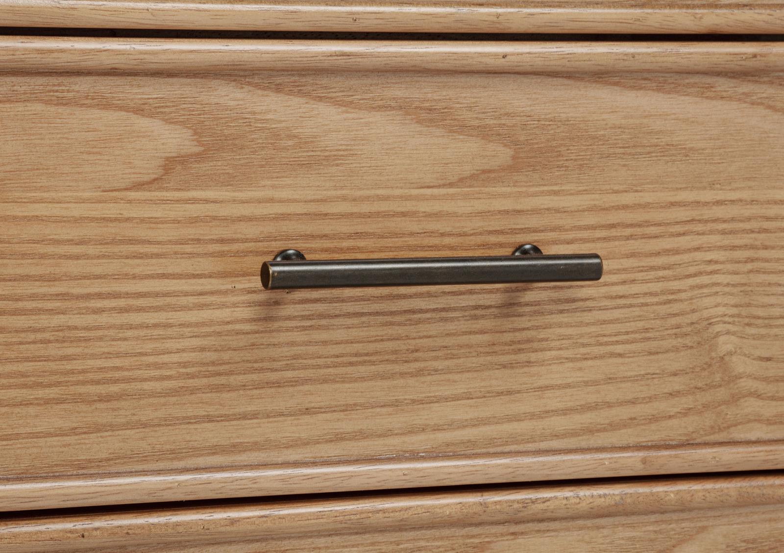 Vermes 66-inch 7-drawer Computer Desk with Power Outlet Light Ash - Image 11