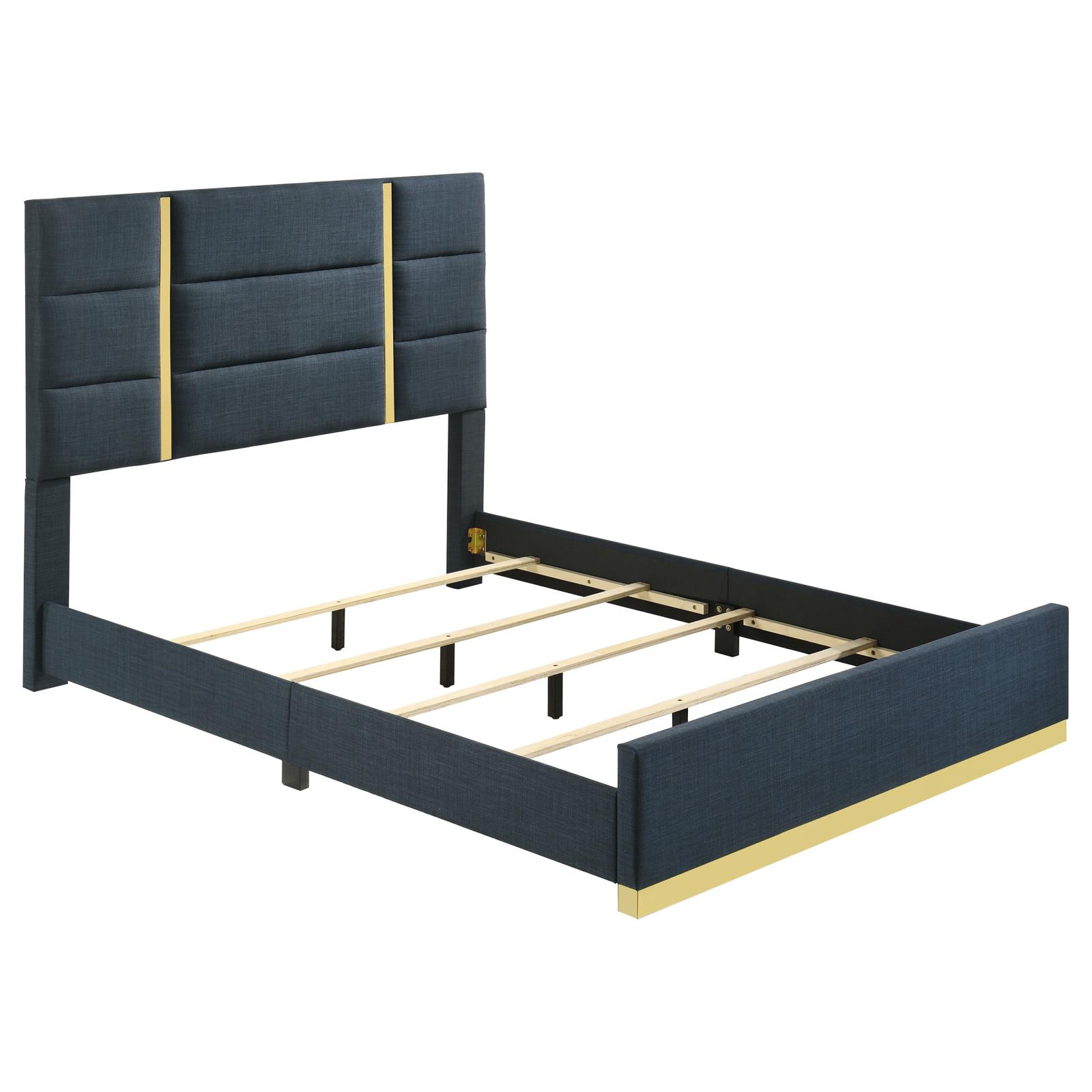 Ines 56-inch Fabric Upholstered Queen Panel Bed - Image 11