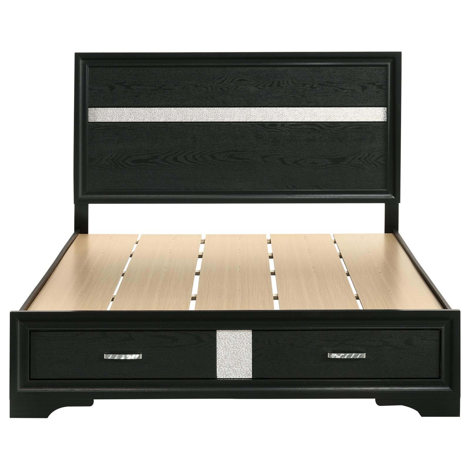 Miranda 51-inch Wood Queen Storage Panel Bed - Image 13