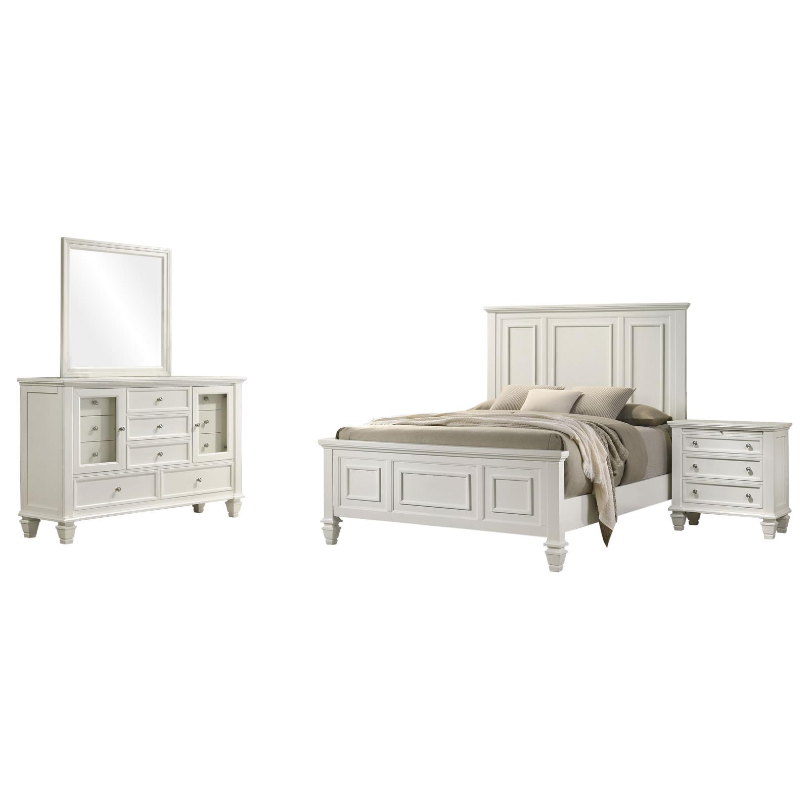 Sandy Beach Bedroom Set Cream White - Image 2