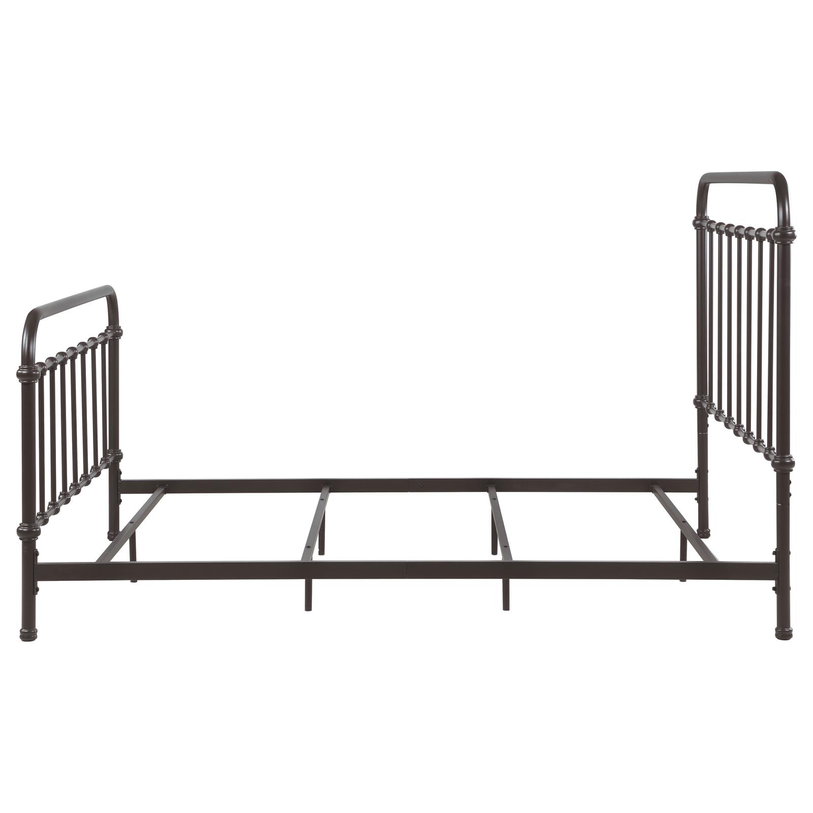 Livingston Metal Queen Open Frame Bed Dark Bronze - Image 5
