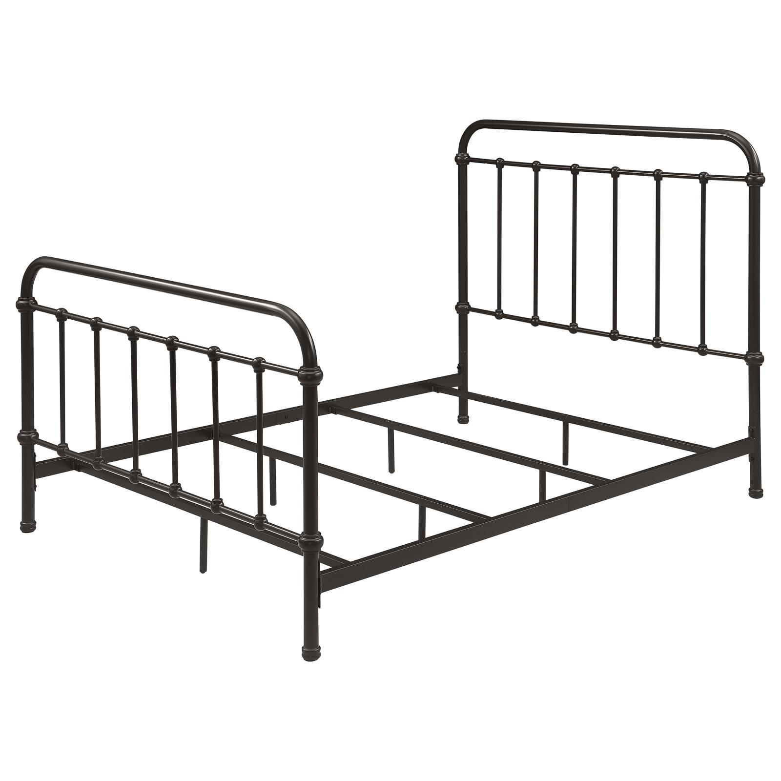 Livingston Metal Full Open Frame Bed Dark Bronze - Image 4