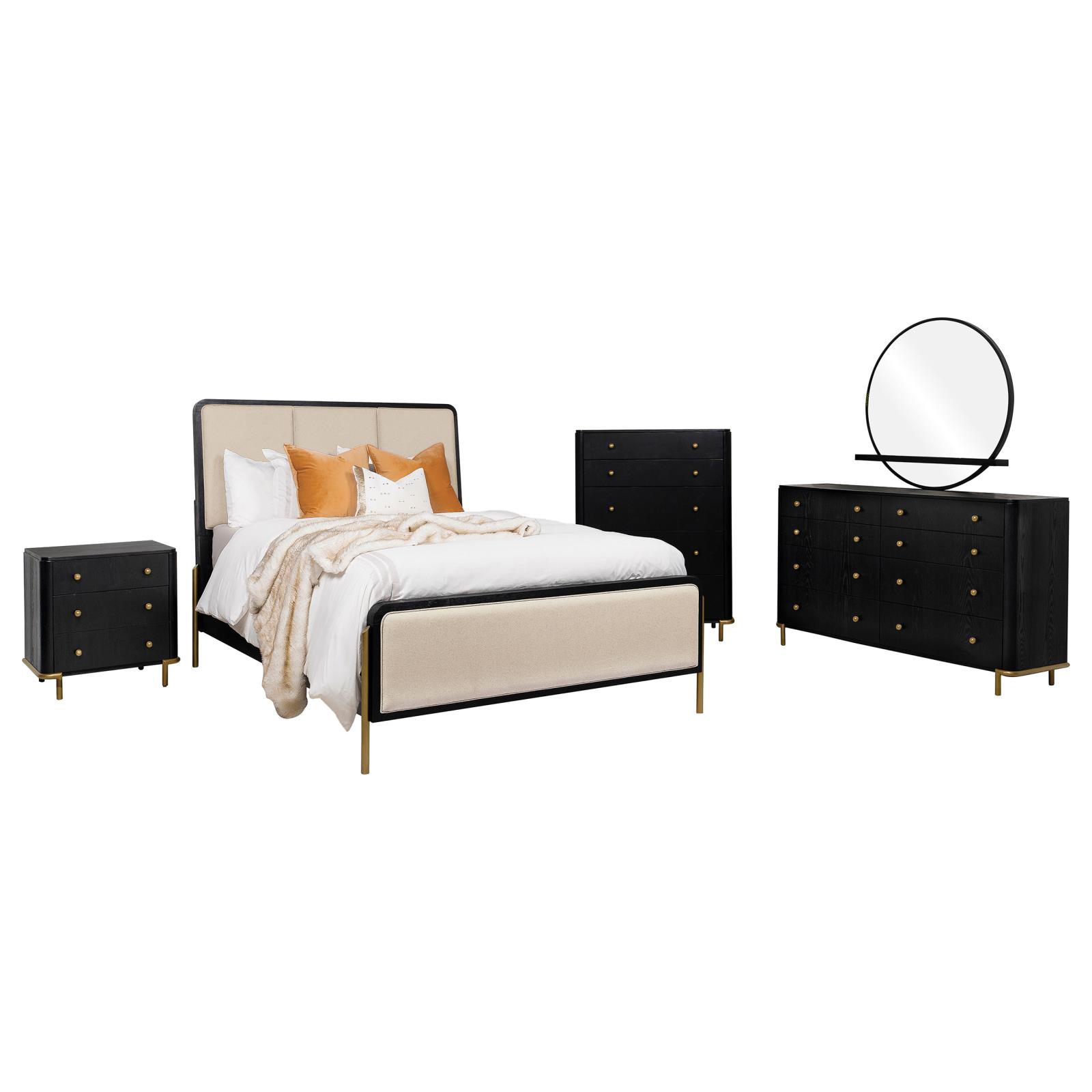 Arini Bedroom Set Cream and Black - Image 18