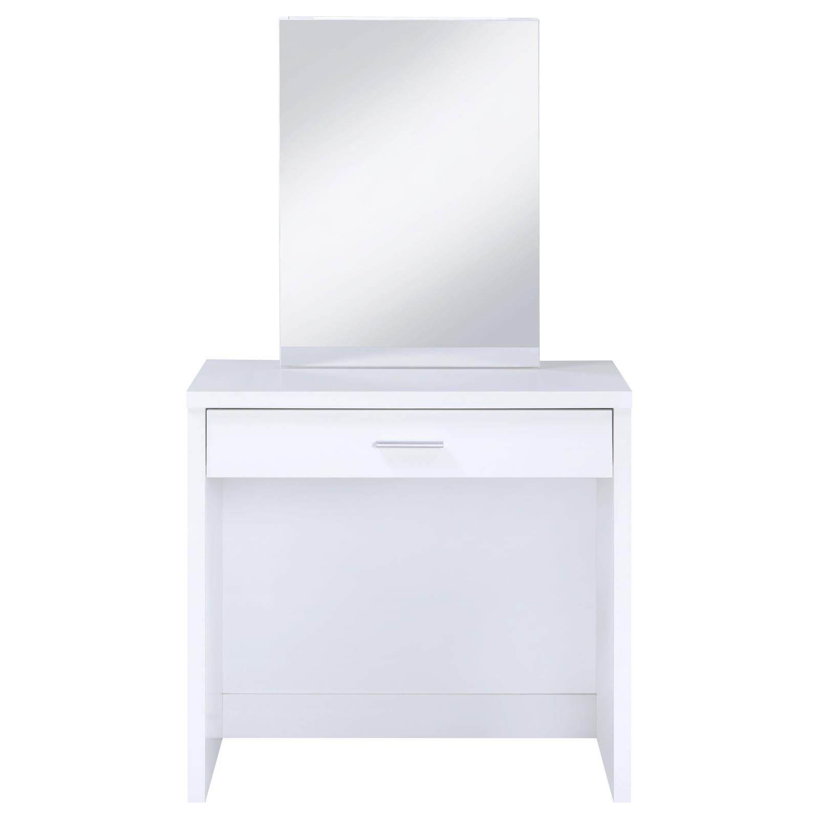 Harvey Vanity Set with Lift-Top Stool White - Image 6