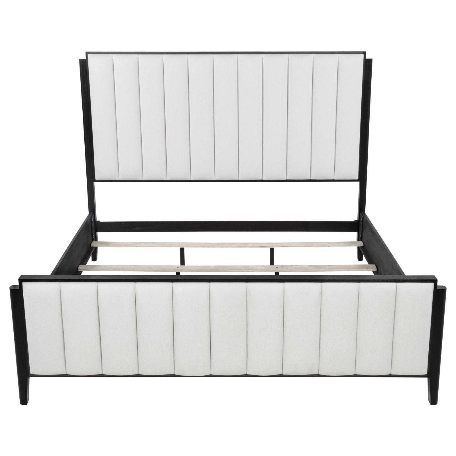 Brookmead 60-inch Upholstered Eastern King Bed Black - Image 4