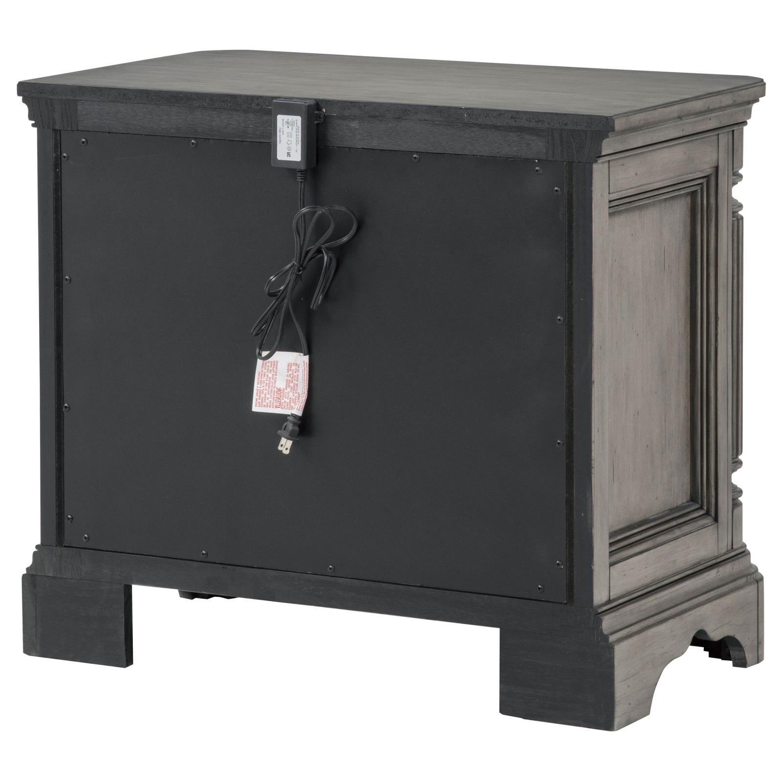 Cresswell 3-drawer Nightstand Bedside Table Weathered Taupe - Image 8