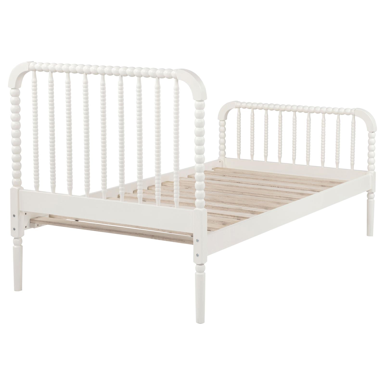 Jones Wood Twin Open Frame Bed White - Image 8