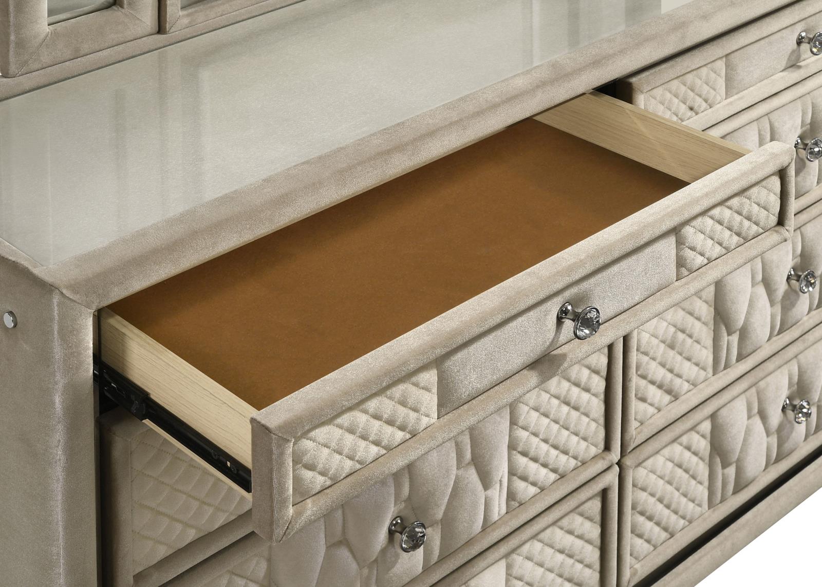 Lorient 8-drawer LED Bedroom Dresser Cabinet - Image 10