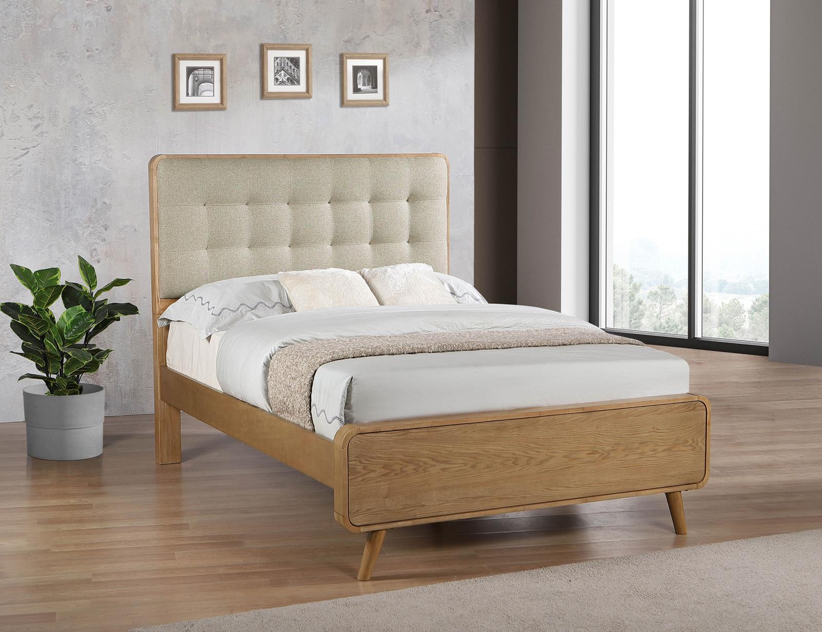 Robyn Wood Full Platform Bed Light Ash - Image 2