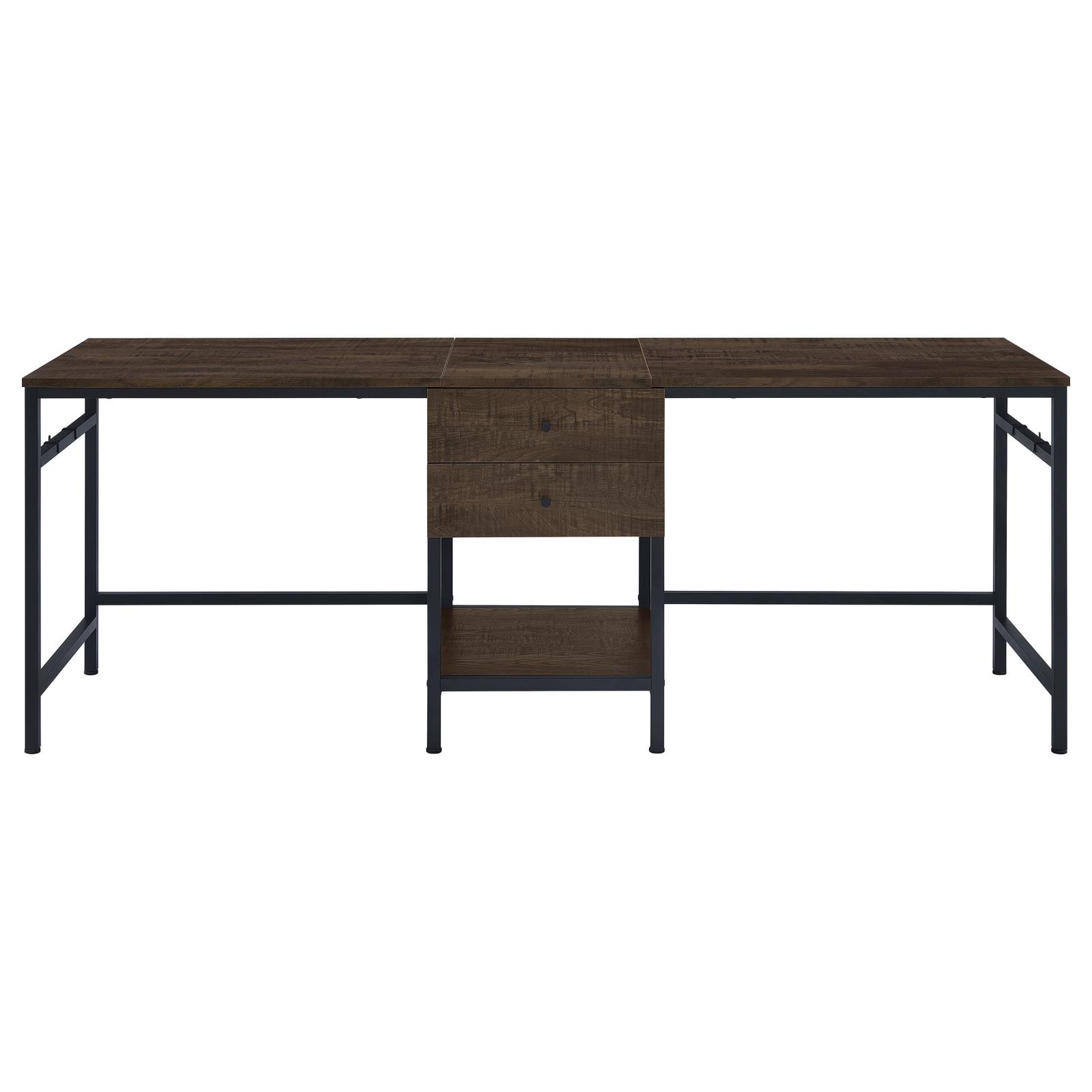 Bowers Writing Desk in Dark Rustic Mango - Image 4