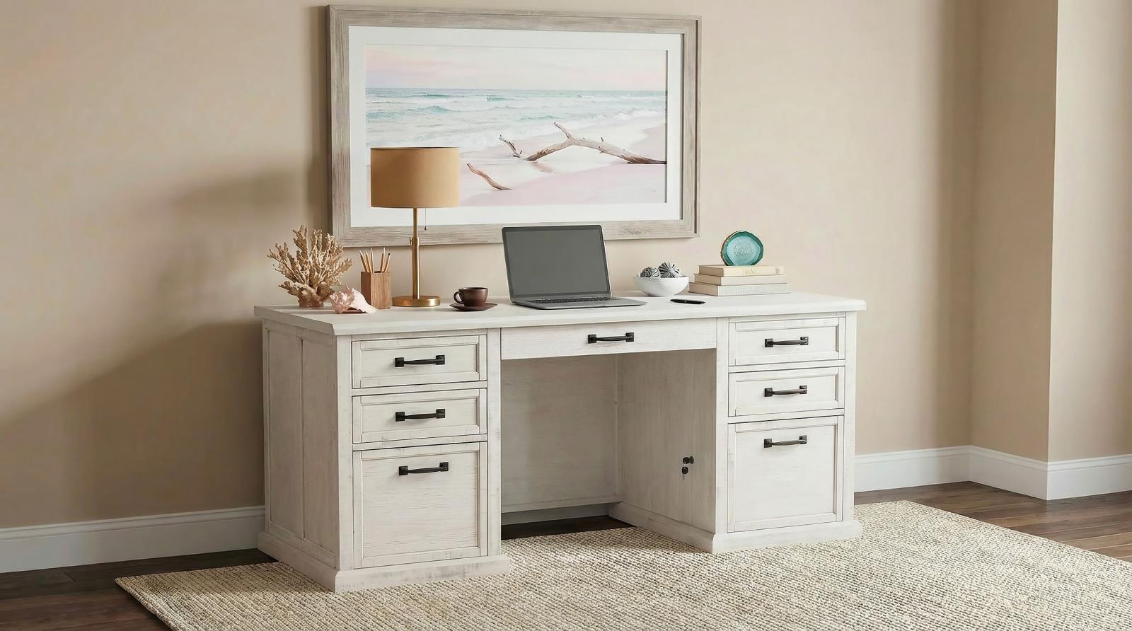 Altidore 68-inch 7-drawer Executive Home Office Desk - Image 18