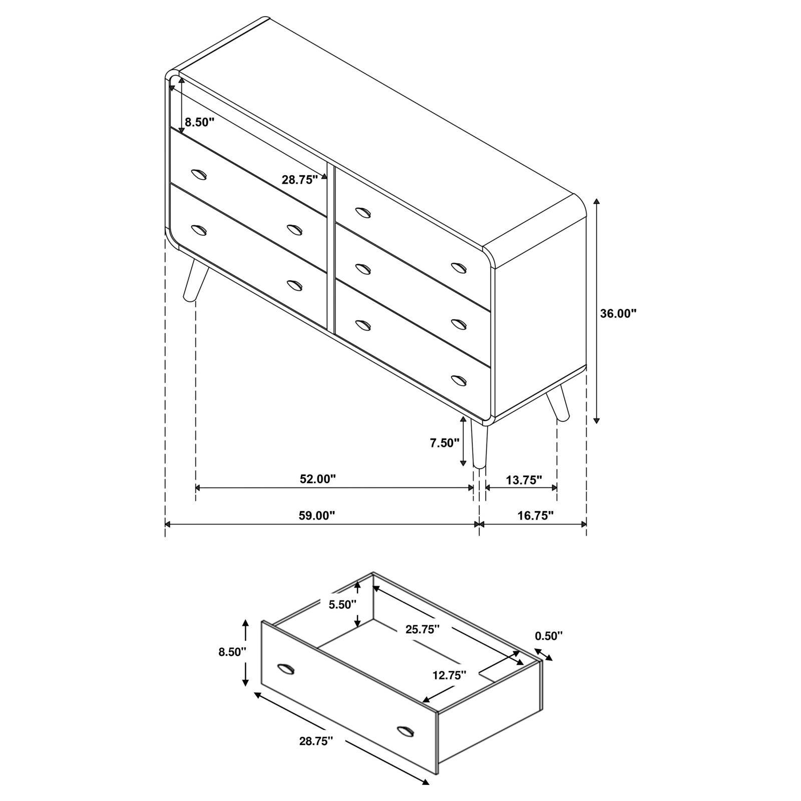 Robyn Bedroom Set Light Ash - Image 15