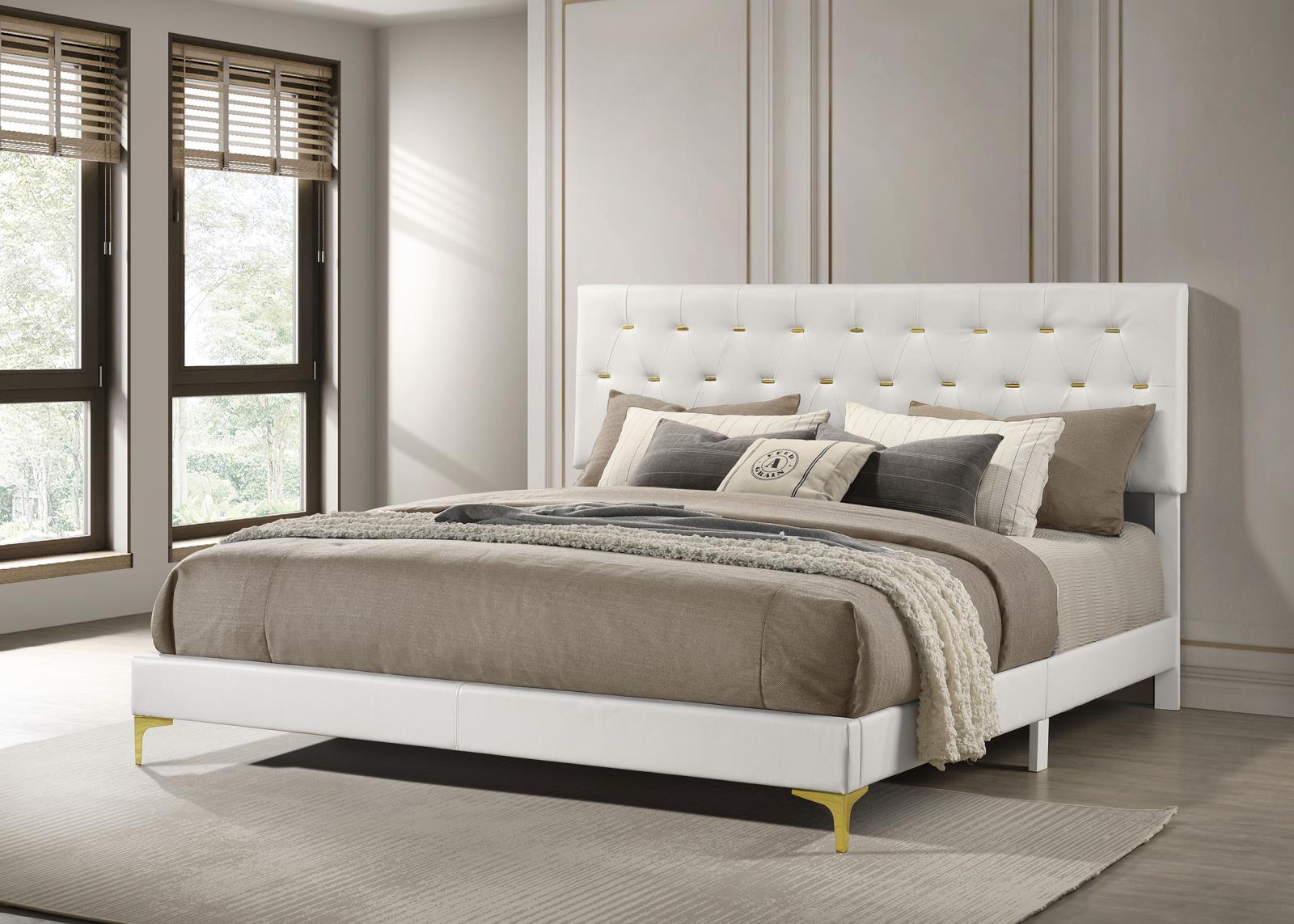 Kendall Upholstered Eastern King Panel Bed - Image 2